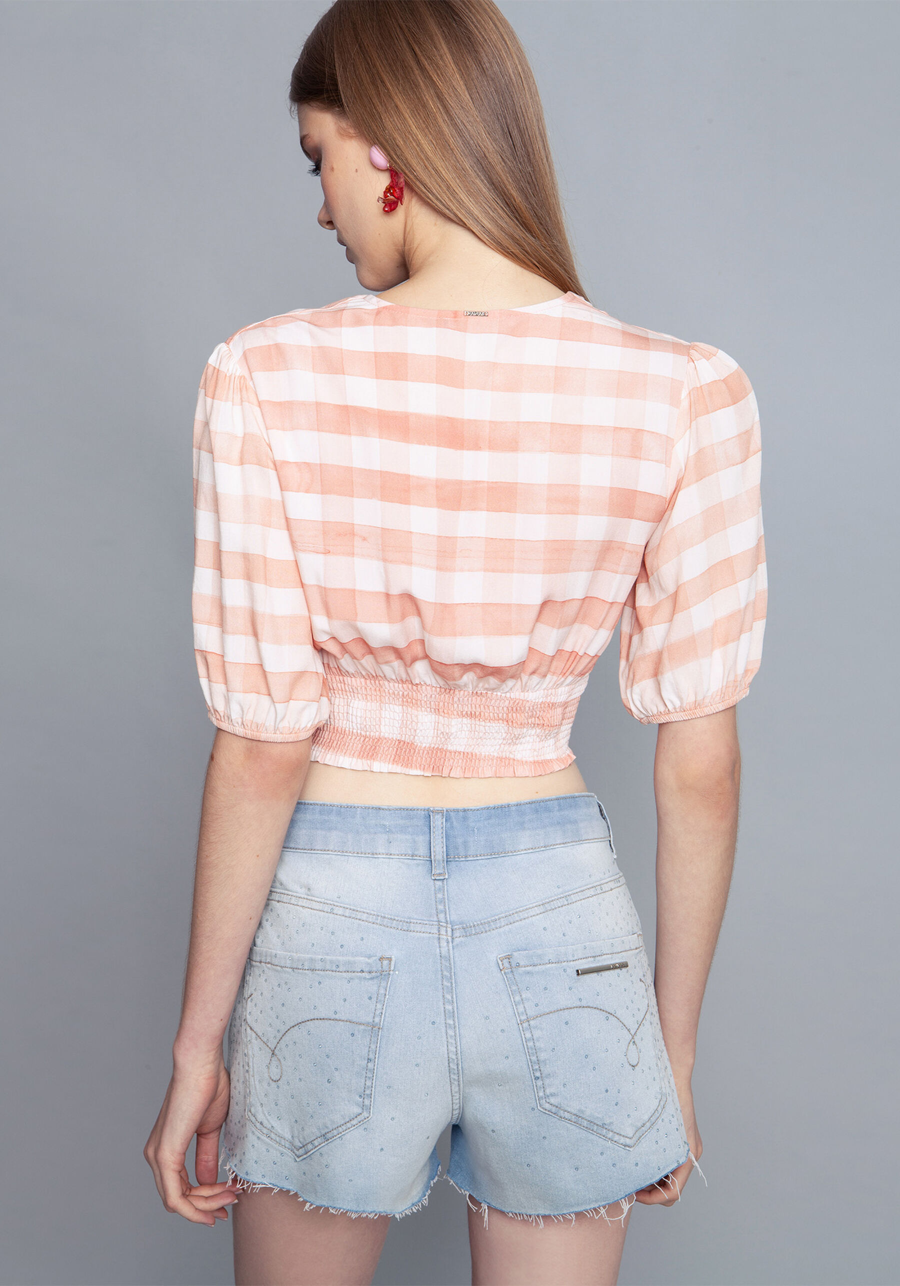 Shorts Jeans com Elastano, JEANS. Shorts Jeans com Elastano, JEANS, large.