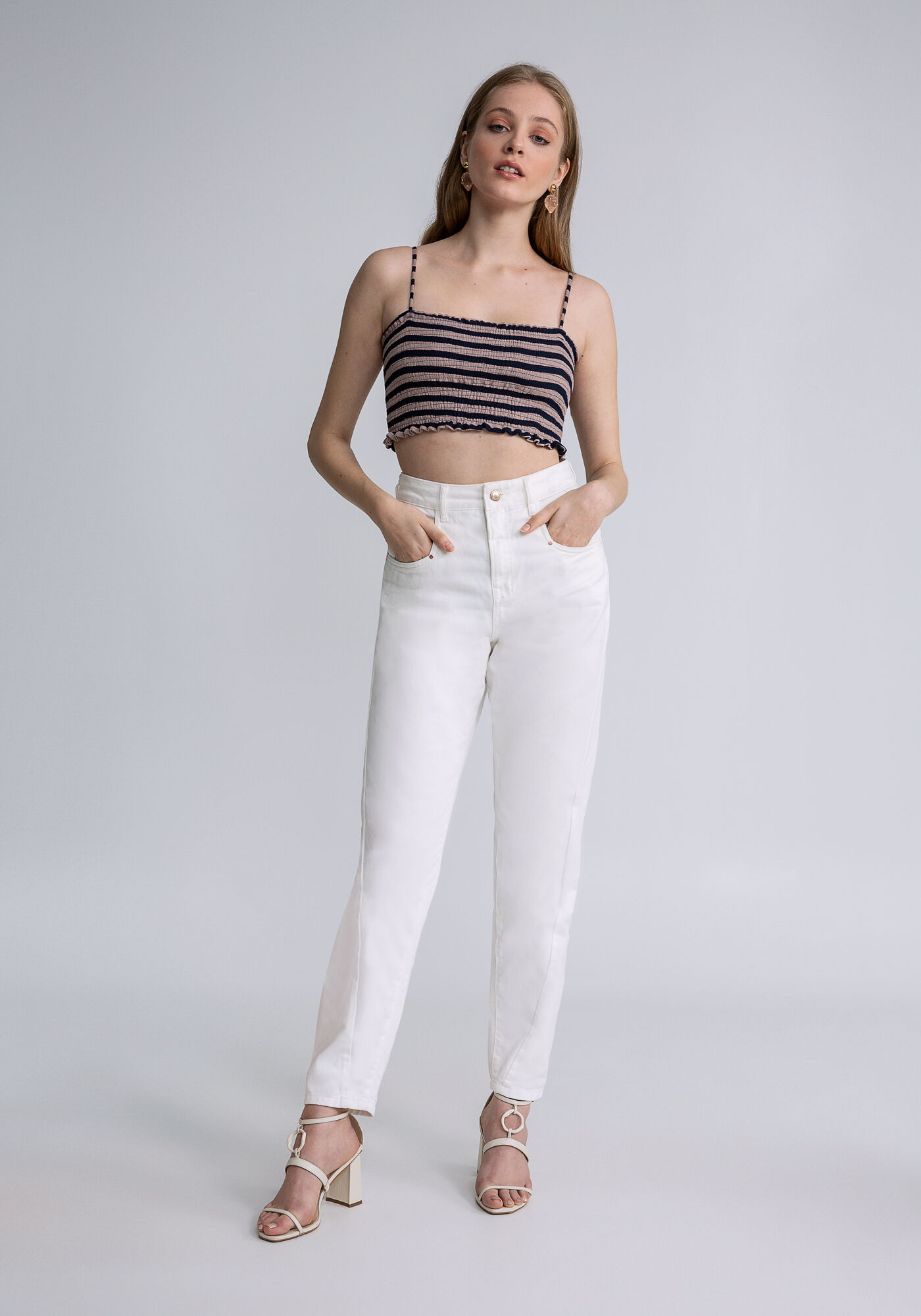 Cardigan Cropped com Top Reto, , large.