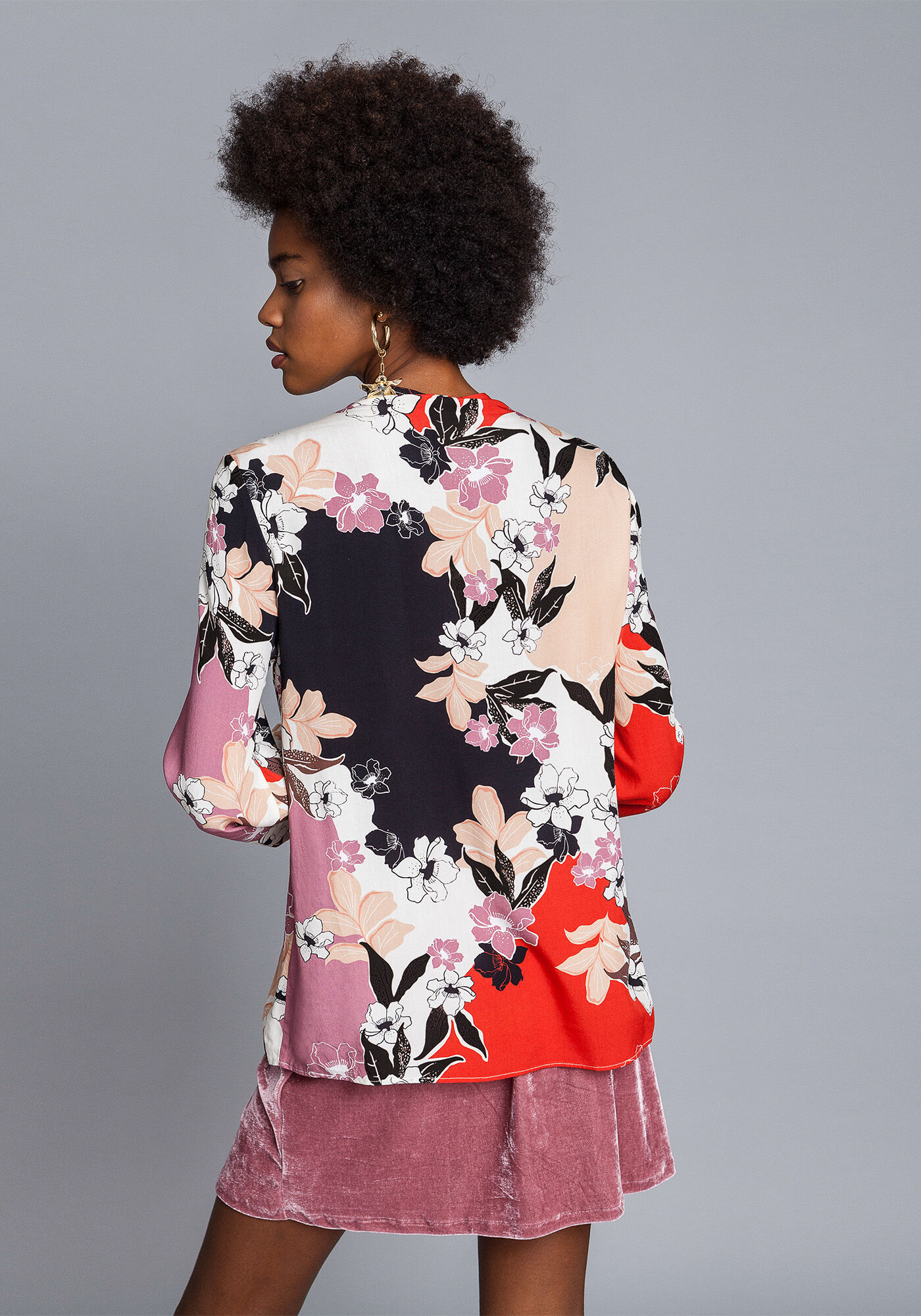 Blusa Manga Longa Z&iacute;per Estampa, , large.