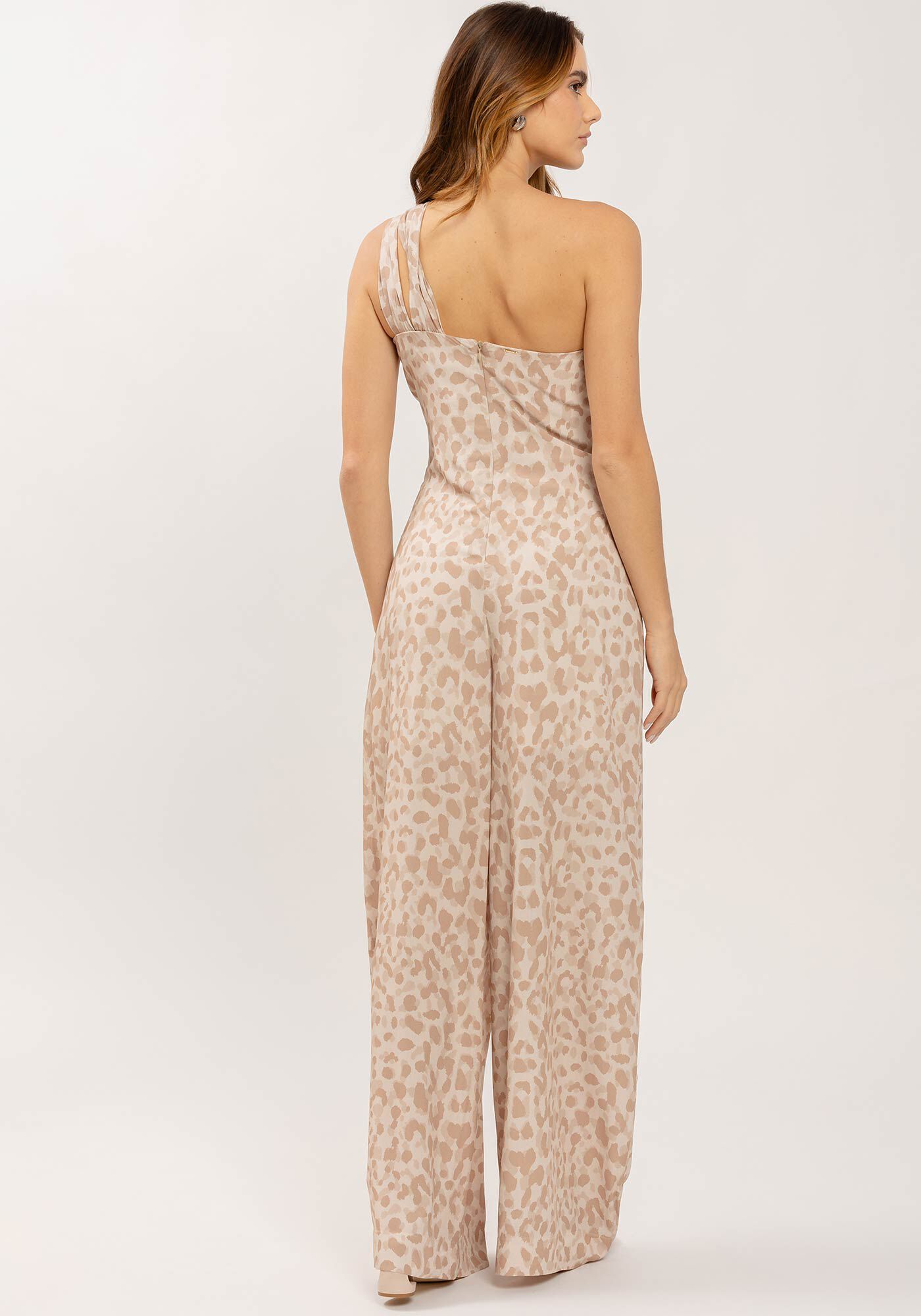 Macac&atilde;o Longo Estampado Um Ombro S&oacute;, , large.