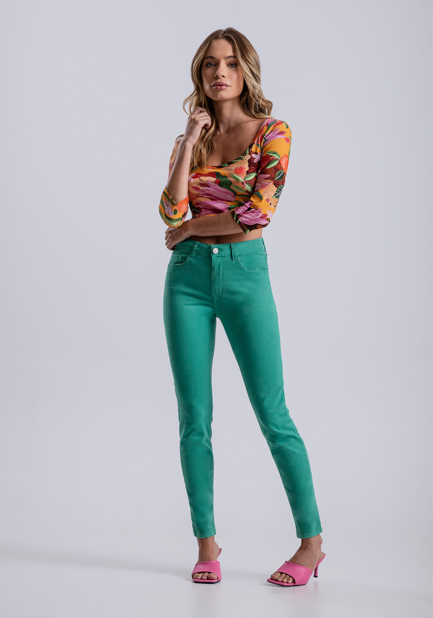 Cal&ccedil;a Sarja Skinny Bali Cropped Every Day, , large.