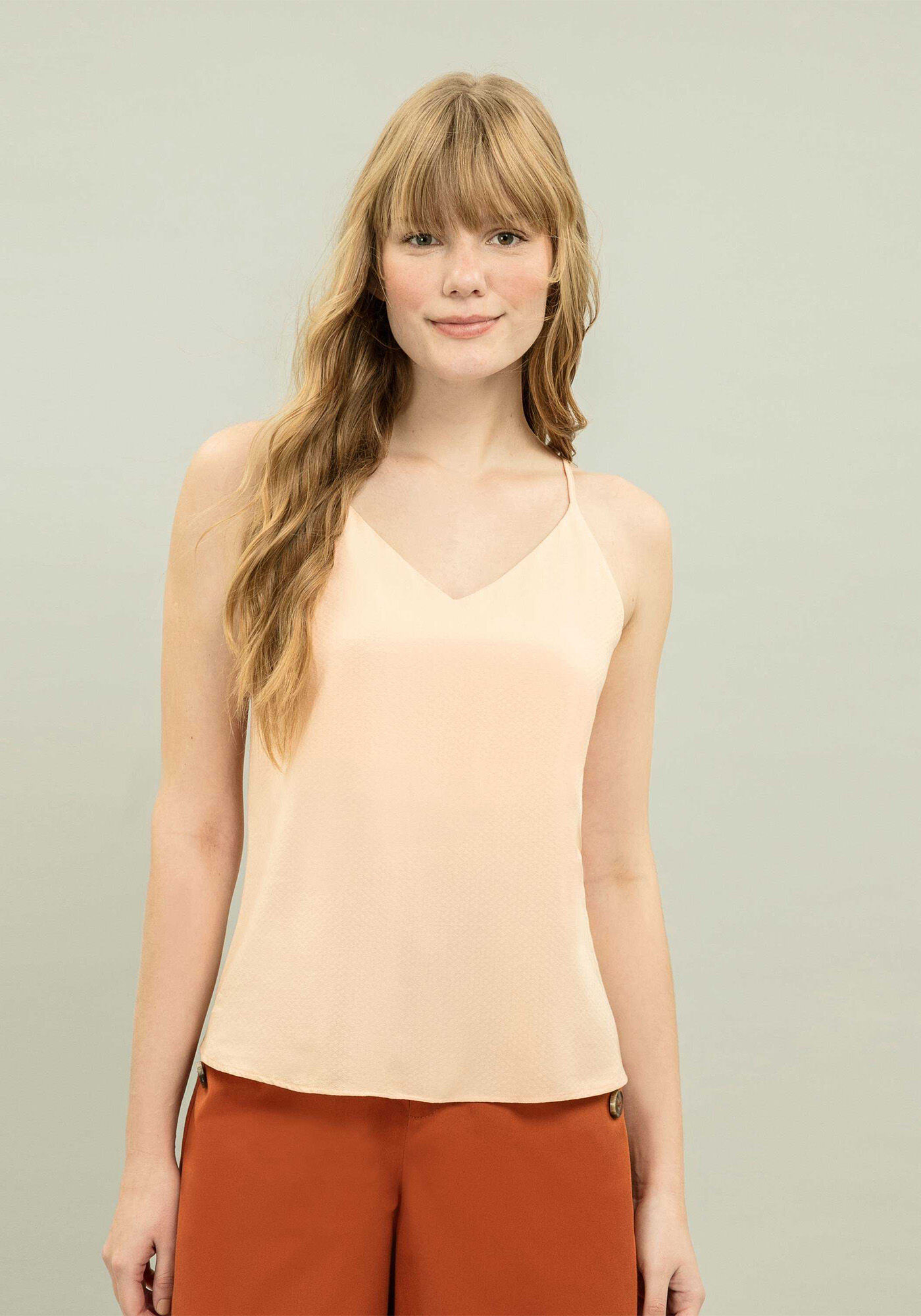 Blusa com Al&ccedil;as Decote V, , large.