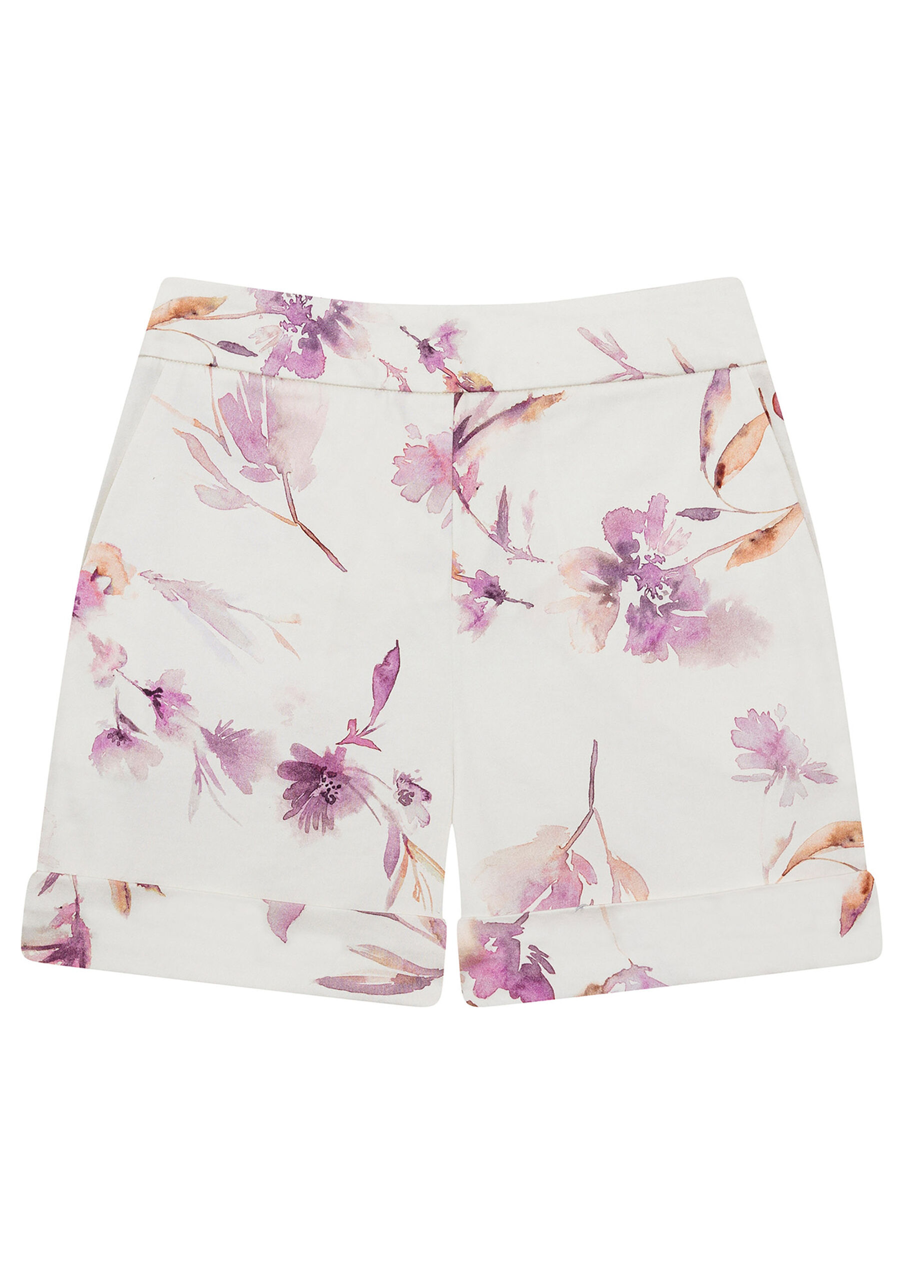 Shorts Tecido Cotton Satin Flora, . Shorts Tecido Cotton Satin Flora, , large.