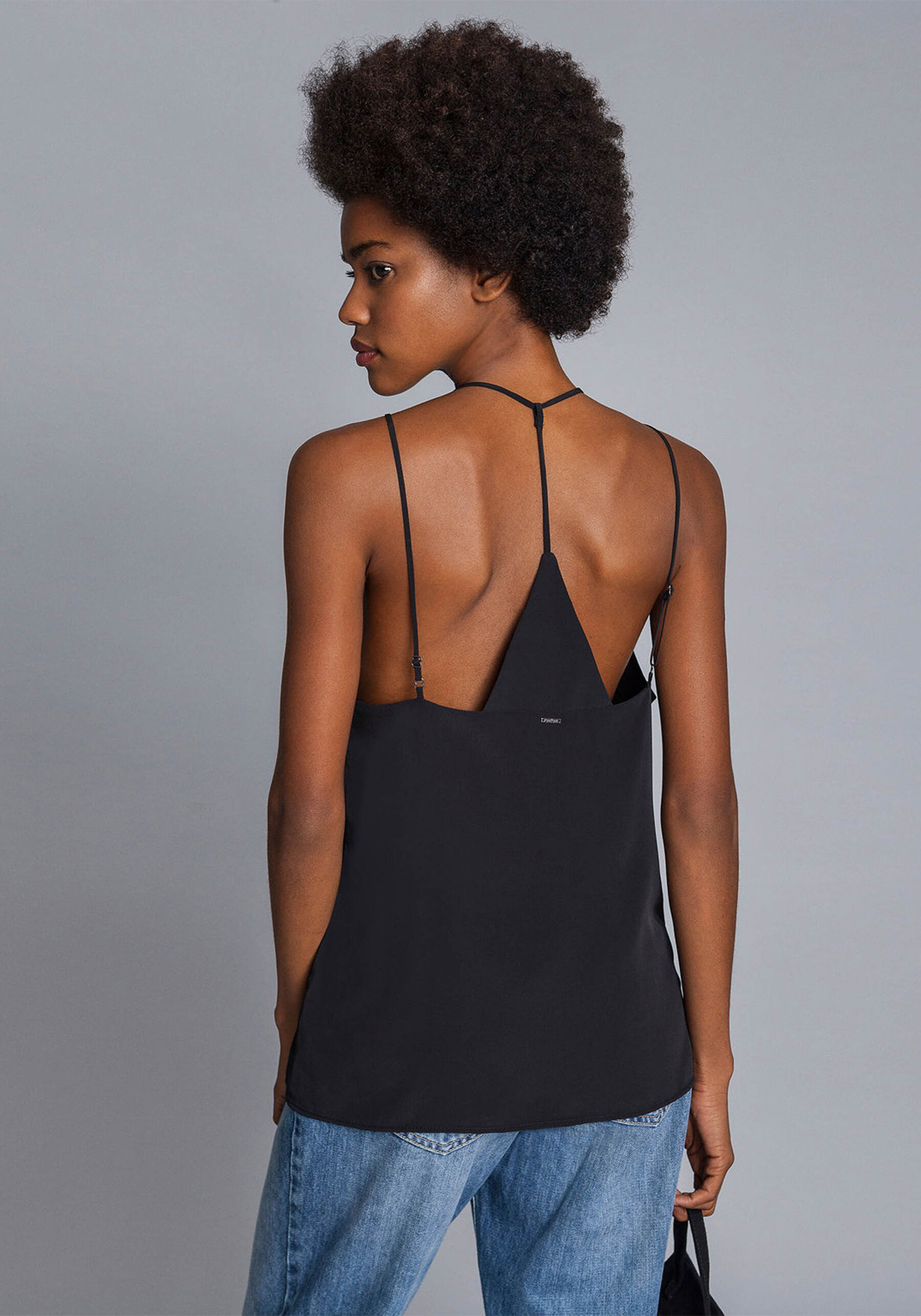 Blusa em tecido Poly Marocain, . Blusa em tecido Poly Marocain, , large.