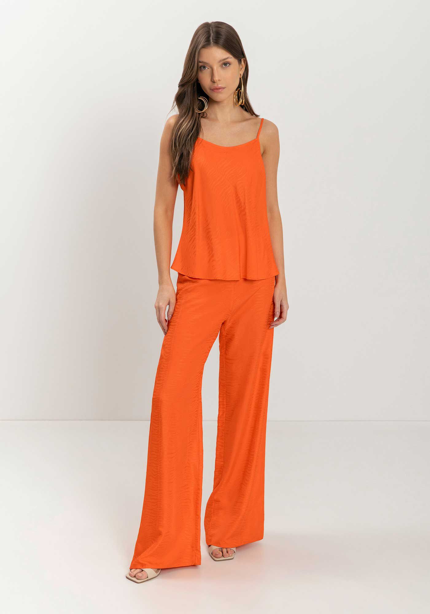 Blusa Regata Fluida De Al&ccedil;as Em Jacquard Zebra, , large.