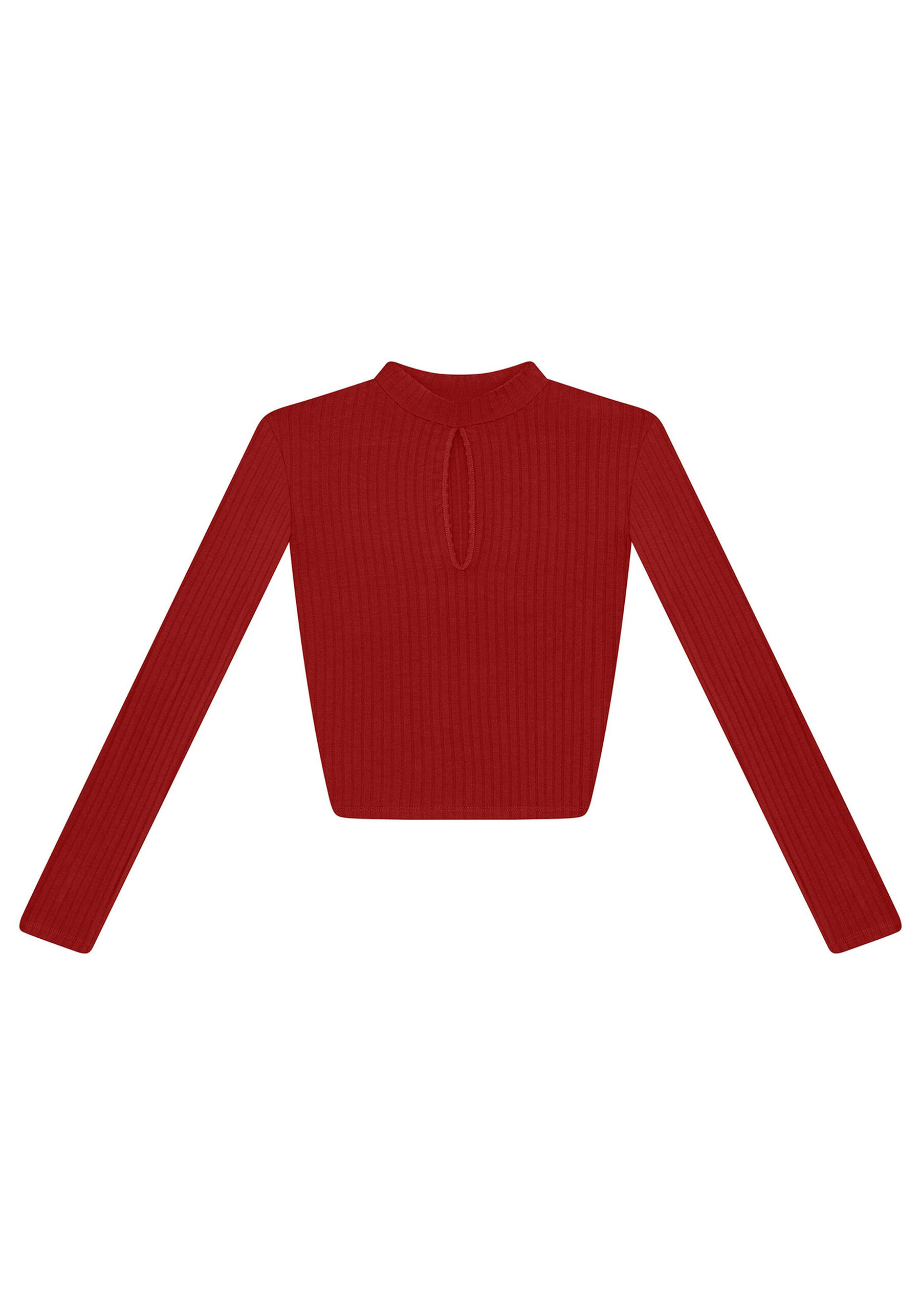 Blusa Manga Longa Gola Alta, . Blusa Manga Longa Gola Alta, , large.