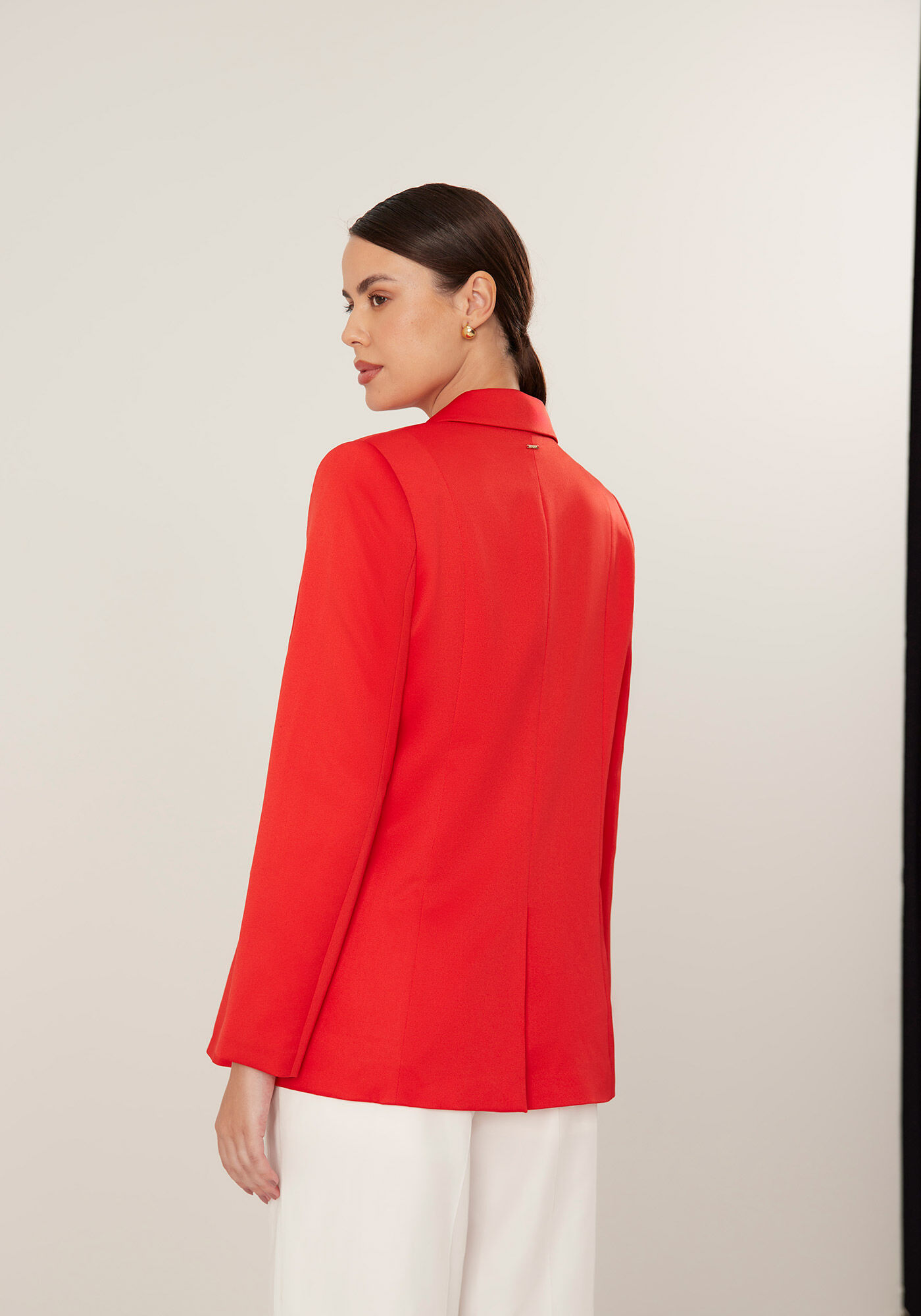 Blazer Alfaiataria Oversized com Abotoamento Duplo, , large.