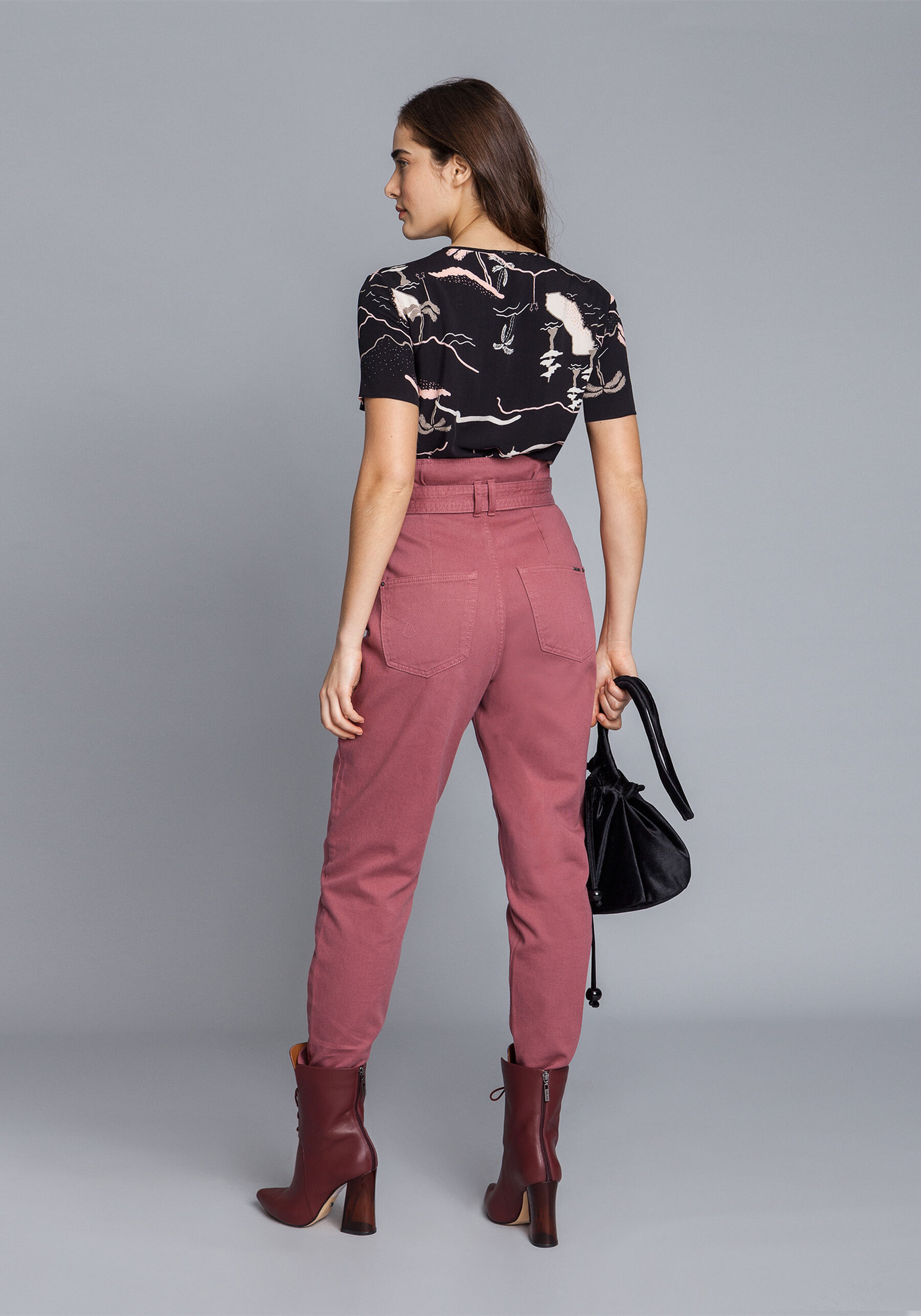 Blusa Decote V Estampada, . Blusa Decote V Estampada, , large.