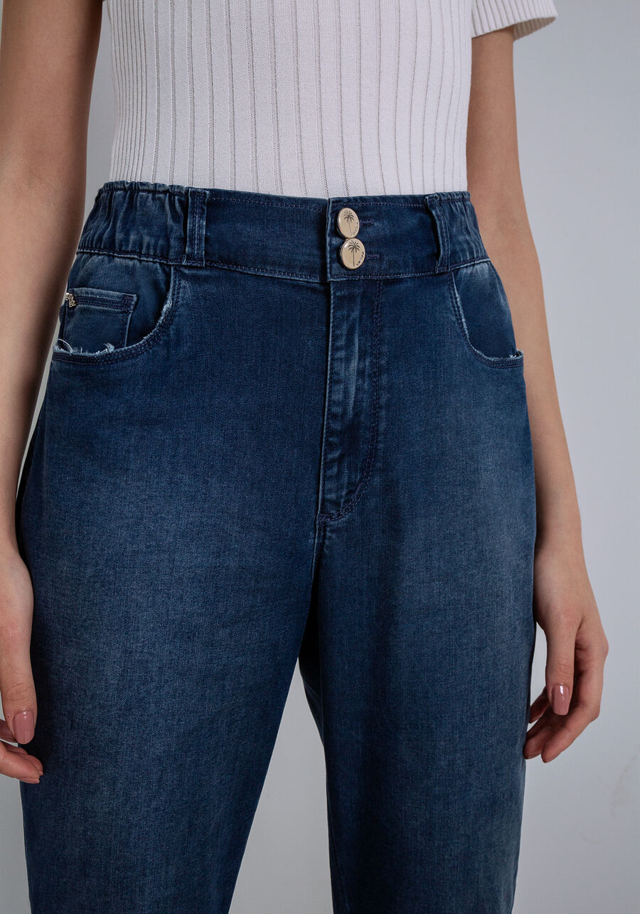 Calça Jeans Jogging Elastic Denim, JEANS. Calça Jeans Jogging Elastic Denim, JEANS, large.