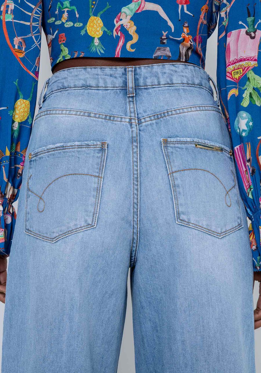 Calça Jeans Wide Leg Cintura Alta, . Calça Jeans Wide Leg Cintura Alta, , large.