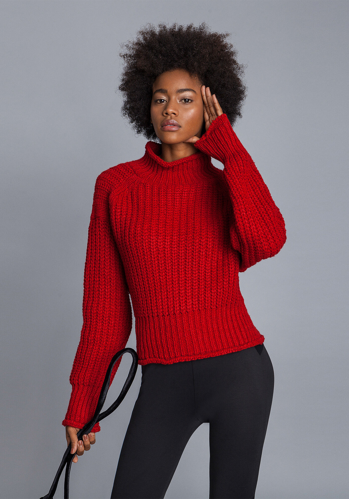 Blus&atilde;o Manga M&aacute;xi Tric&ocirc; Rosa Apricot, , large.