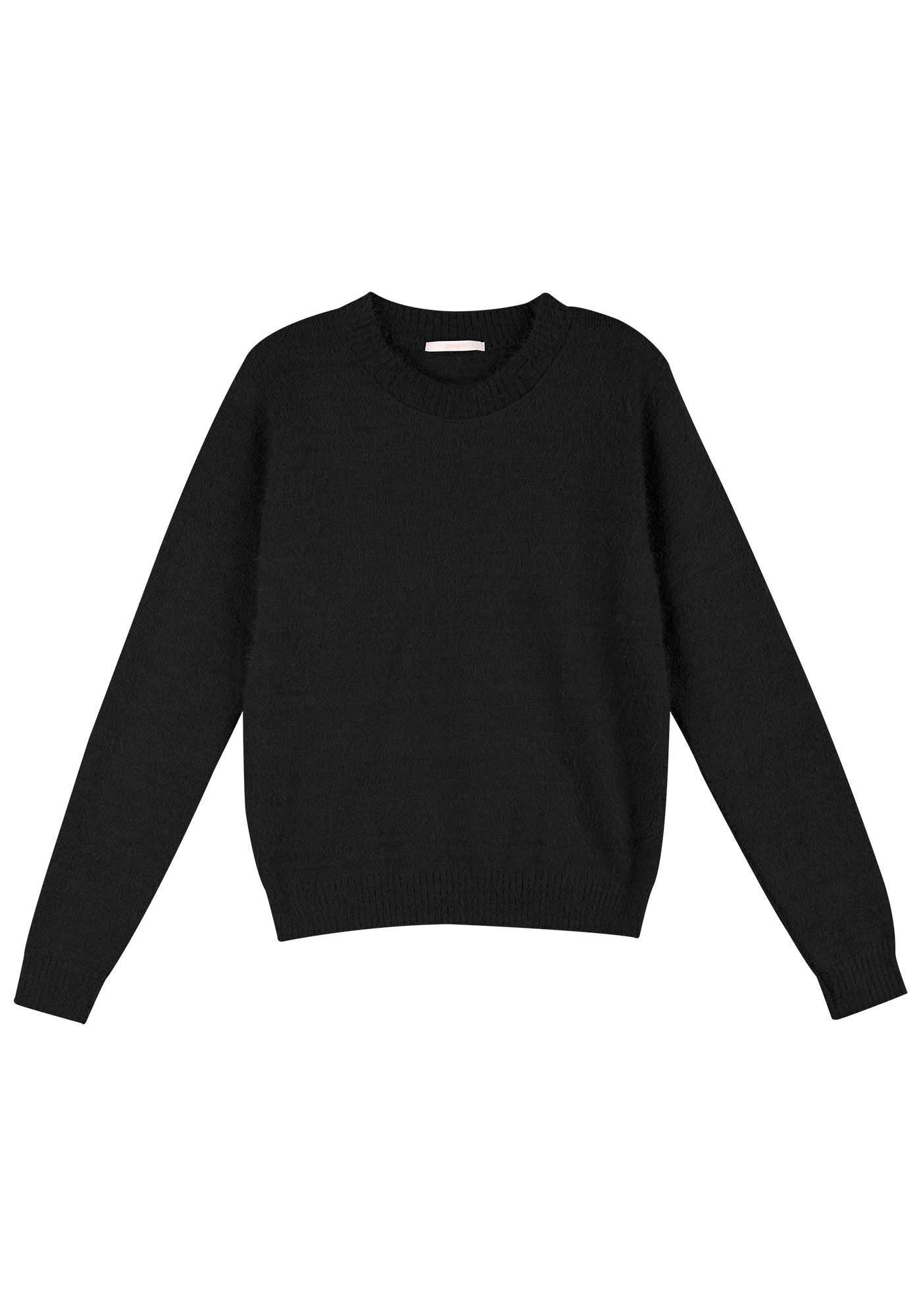 Blus&atilde;o Manga Longa em Tric&ocirc; Peluciado, , large.