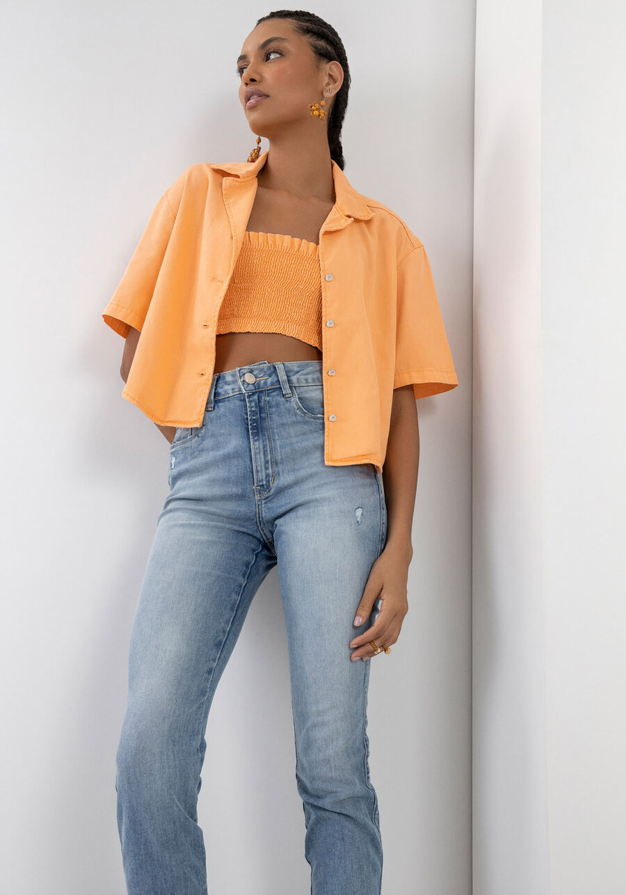 Calça Jeans Skinny Cropped Every Day, JEANS. Calça Jeans Skinny Cropped Every Day, JEANS, large.
