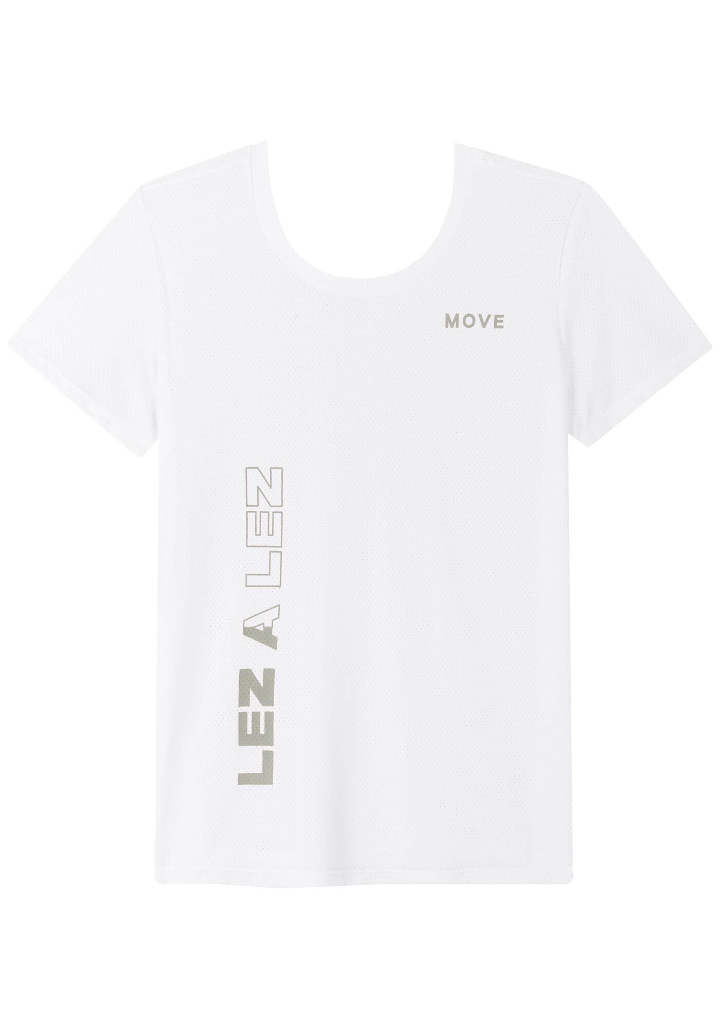 Blusa De Mangas Curtas Com Estampa Frontal Em Dry Fit Move, , large.