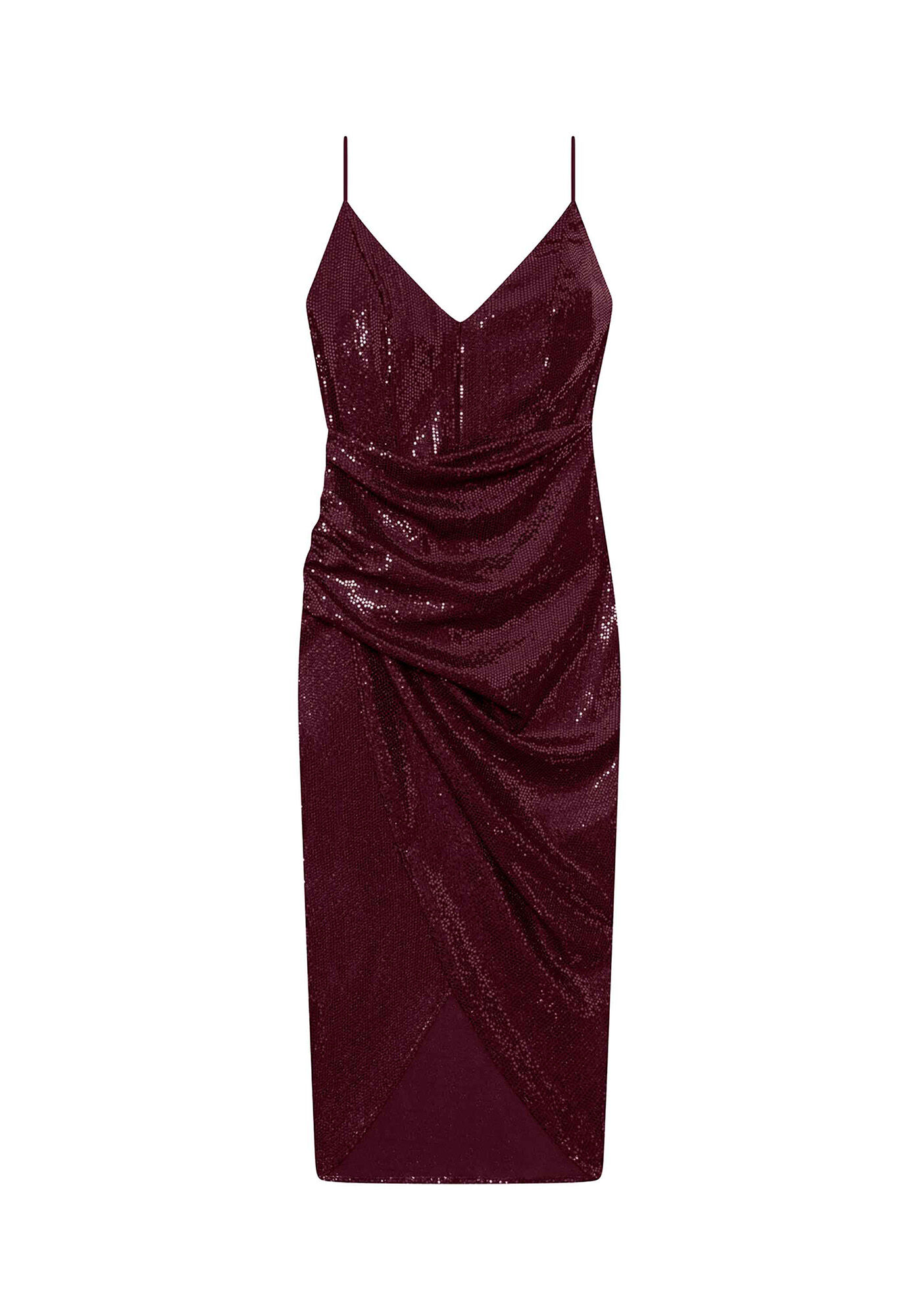 Vestido Malha Paet&ecirc; Midi, , large.