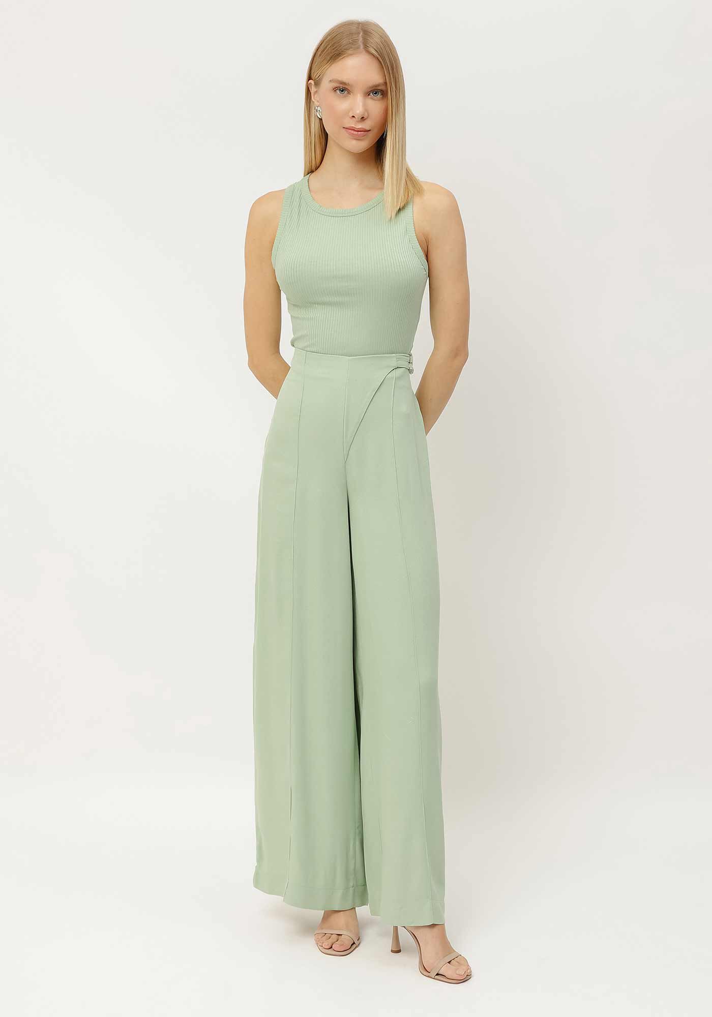 Regata Cropped Canelada Halter Neck, , large.