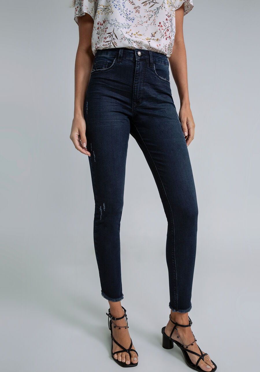 Calça Jeans Skinny Cropped Aruba Every Day, JEANS. Calça Jeans Skinny Cropped Aruba Every Day, JEANS, large.