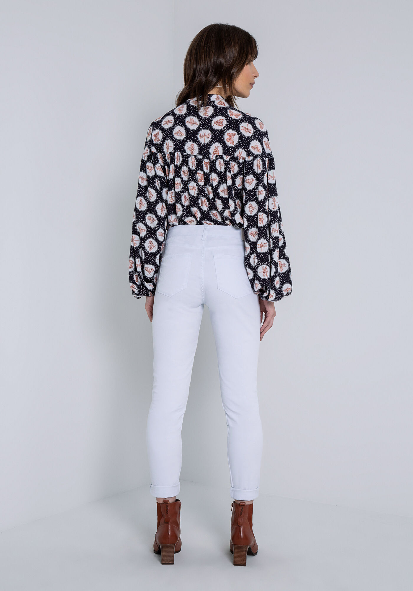 Cal&ccedil;a Jeans Skinny Cropped Bali White, , large.