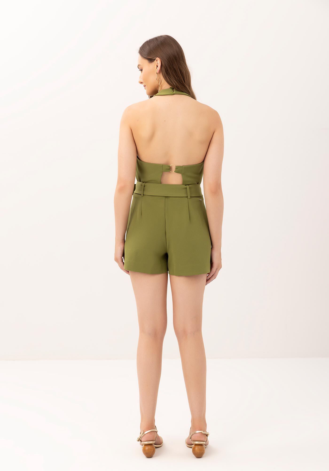 Shorts Saia Alfaiataria com Cinto, , large.