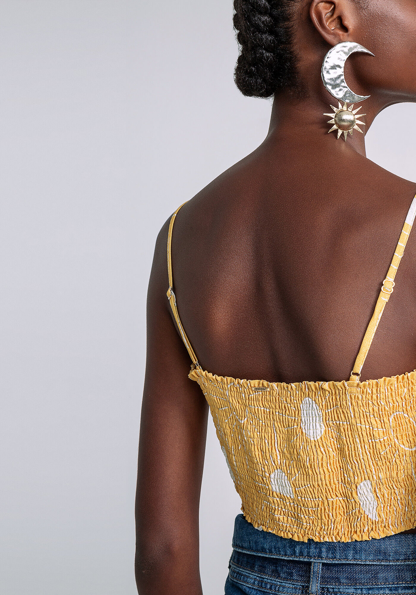 Blusa com Al&ccedil;as Cropped Estampa, SOLARES, large.