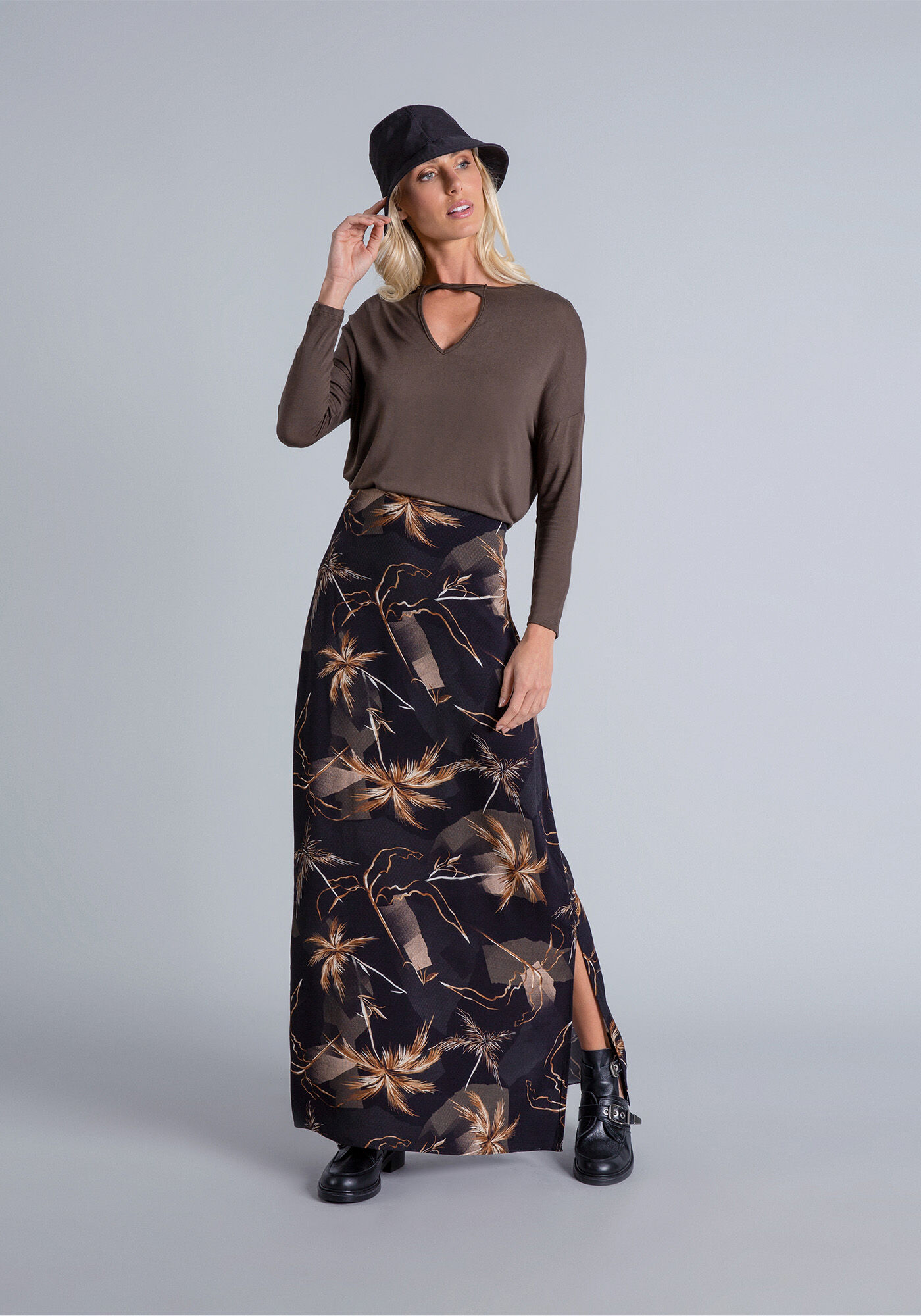 Blusa Manga Longa Recorte, , large.