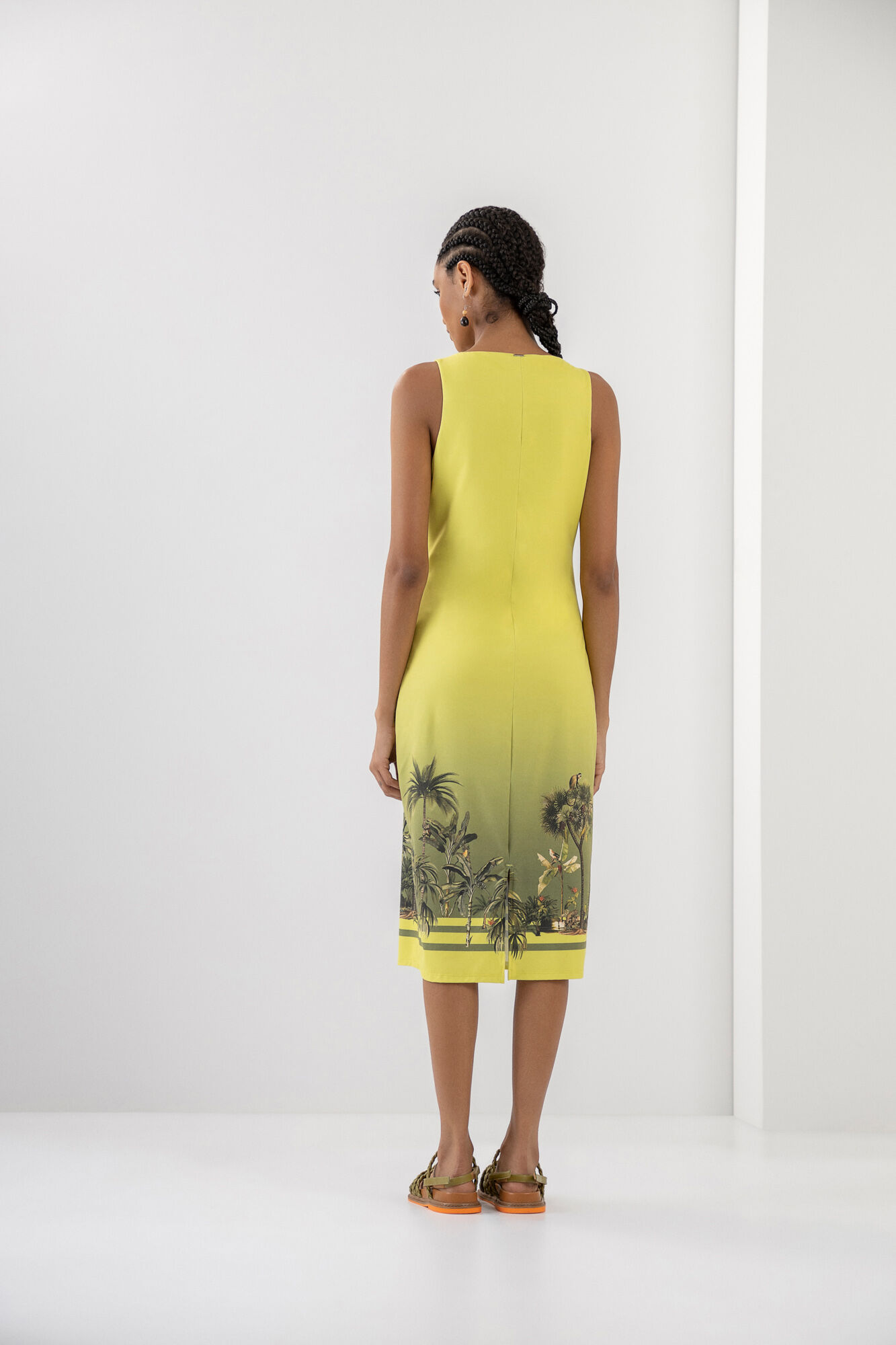 Vestido Midi em Malha Aveludada Estampado, , large.