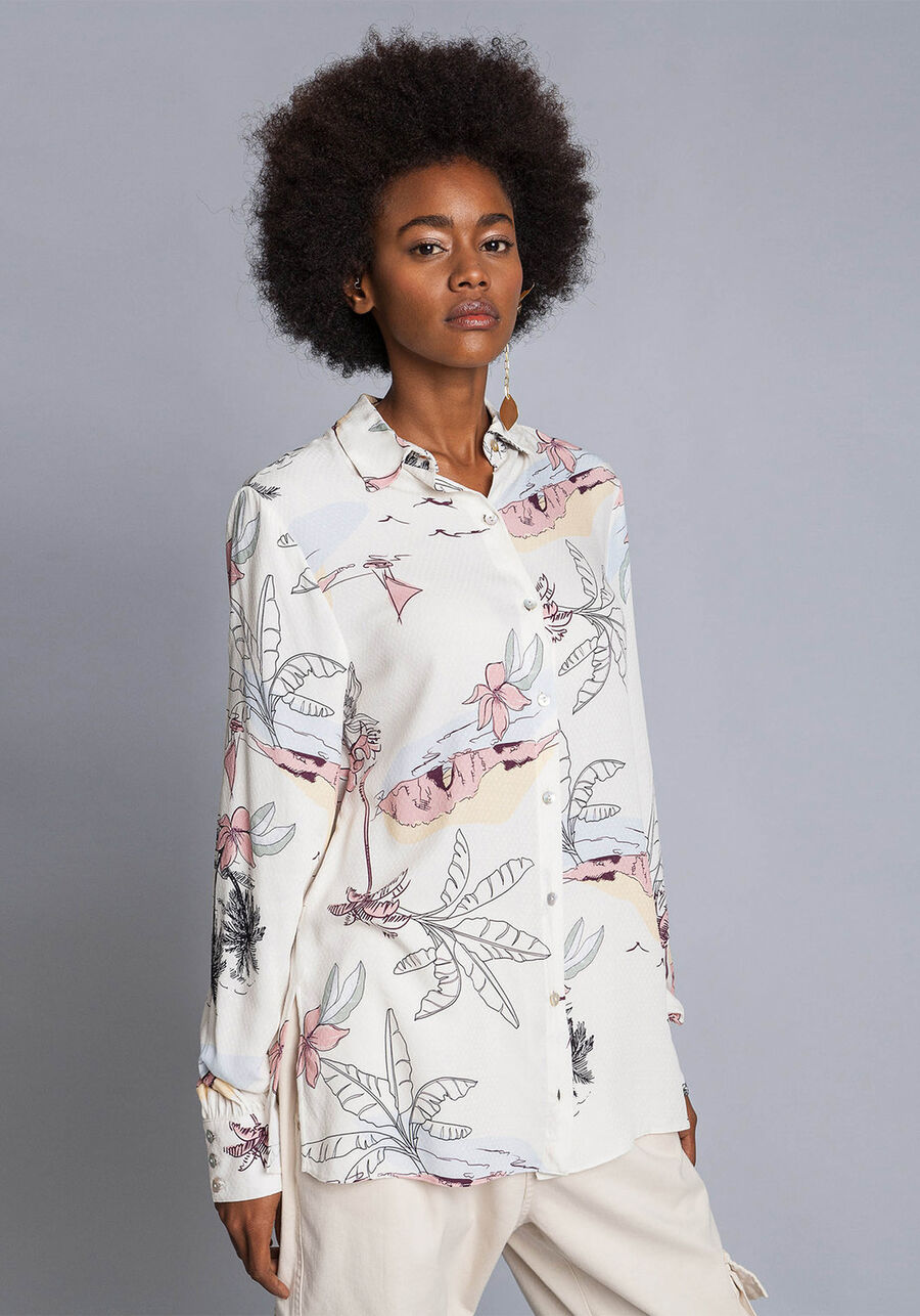 Camisa Manga Longa Estampa, . Camisa Manga Longa Estampa, , large.