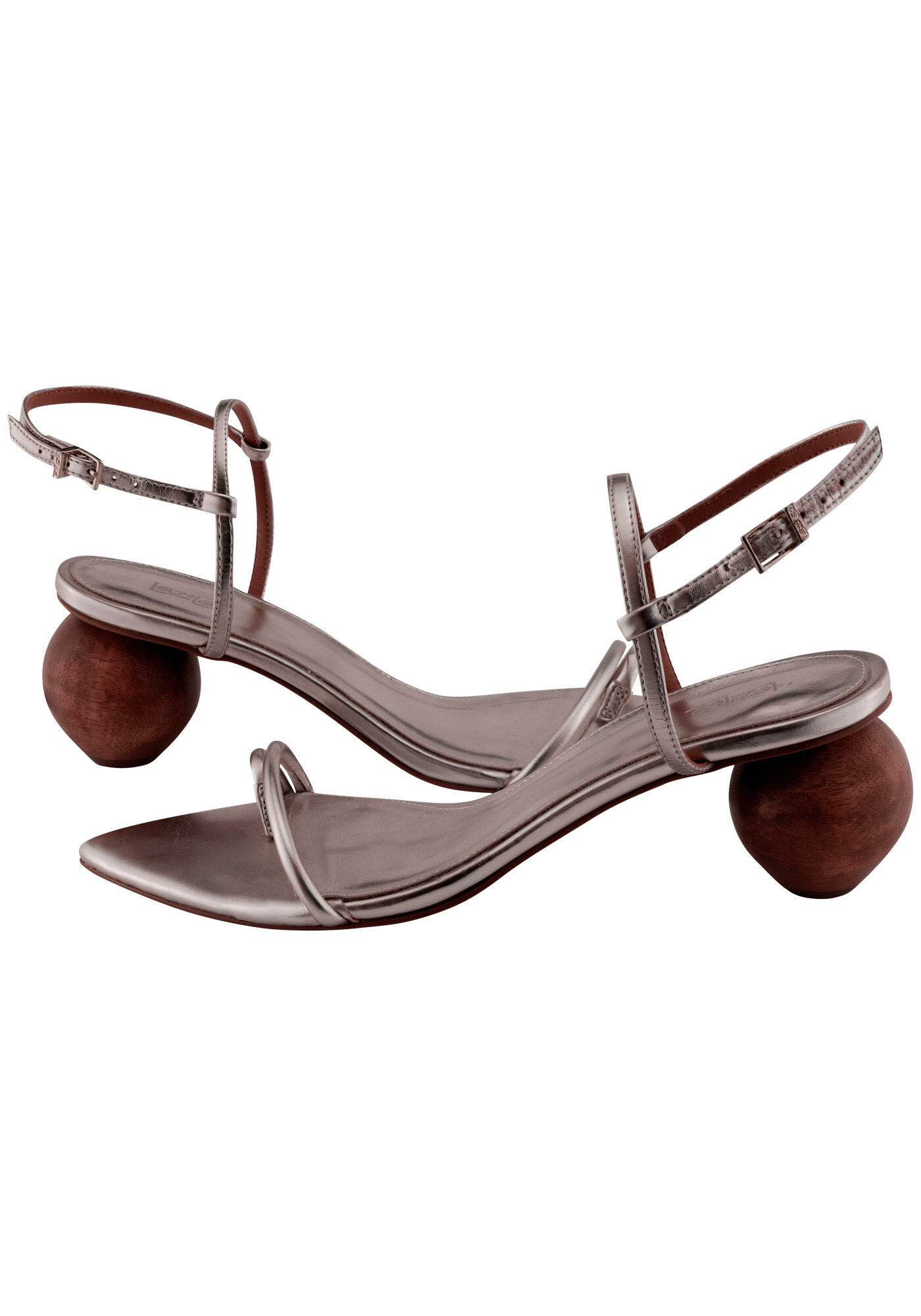 Sand&aacute;lia Bico Fino com Salto Bloco Redondo, , large.