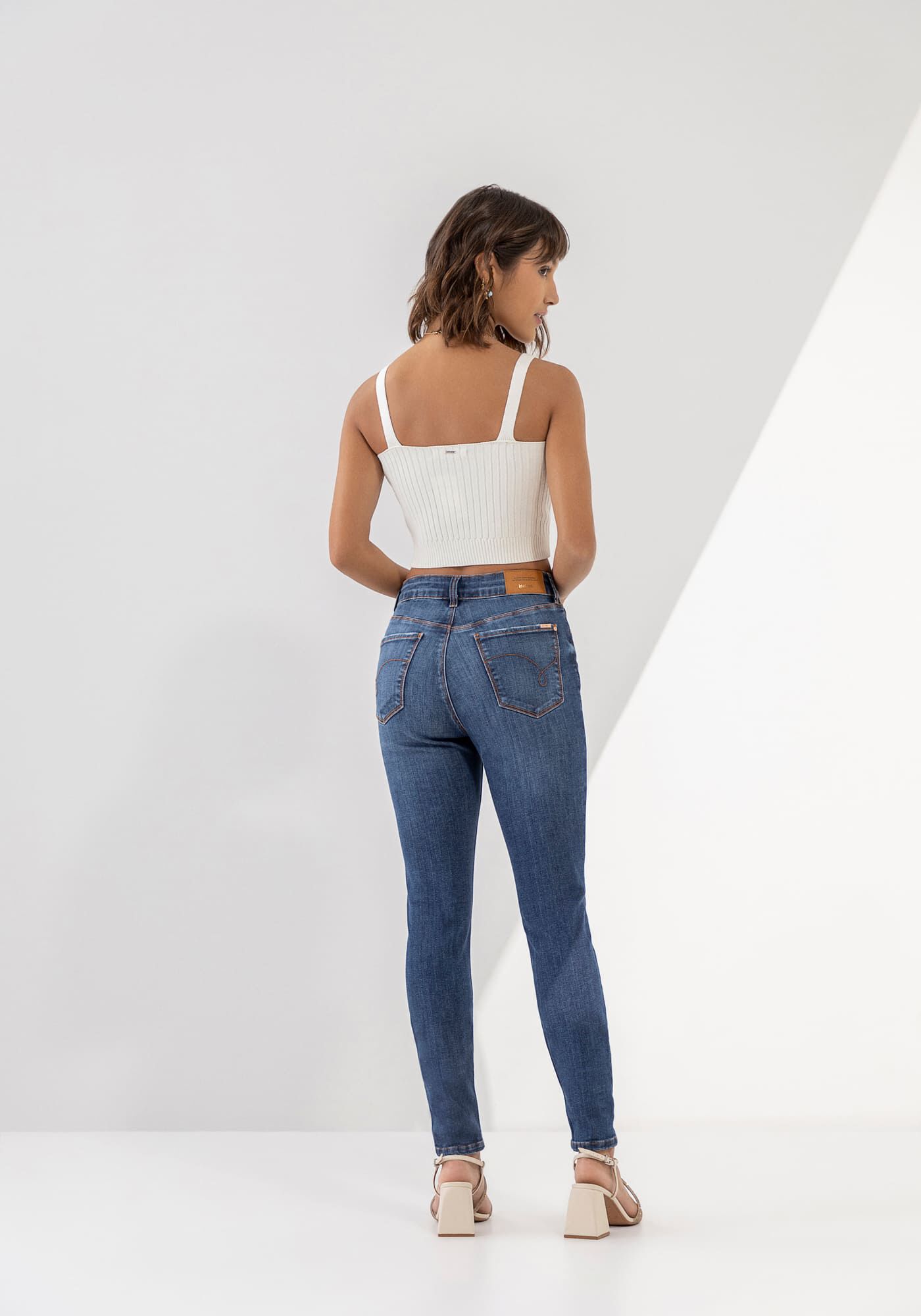 Cal&ccedil;a Jeans Skinny Super Alta Every Day, , large.