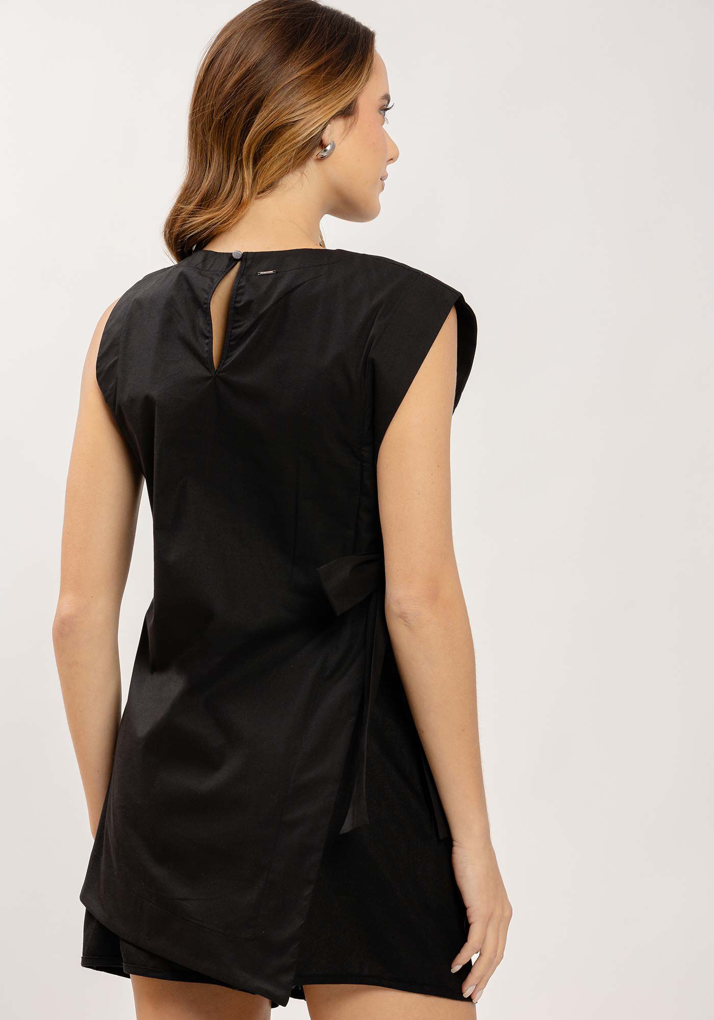 Blusa Alongada com Amarra&ccedil;&atilde;o, , large.