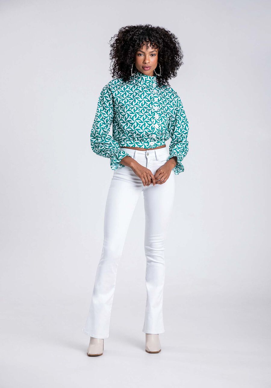 Blusa em Viscose com Botões Máxi, CATAVENTO. Blusa em Viscose com Botões Máxi, CATAVENTO, large.