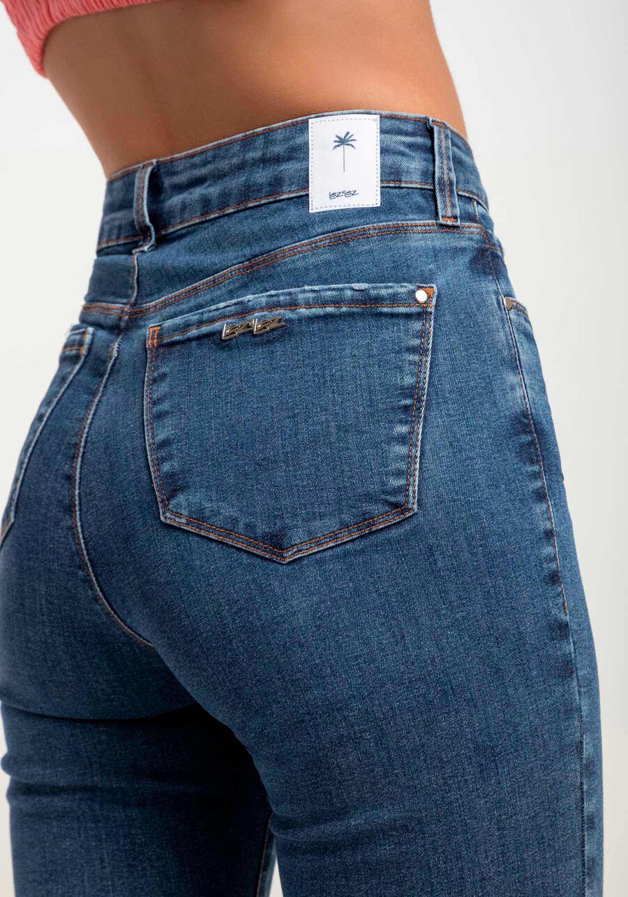 Calça Jeans Skinny Super Alta Elastic Sustentável, JEANS, large.