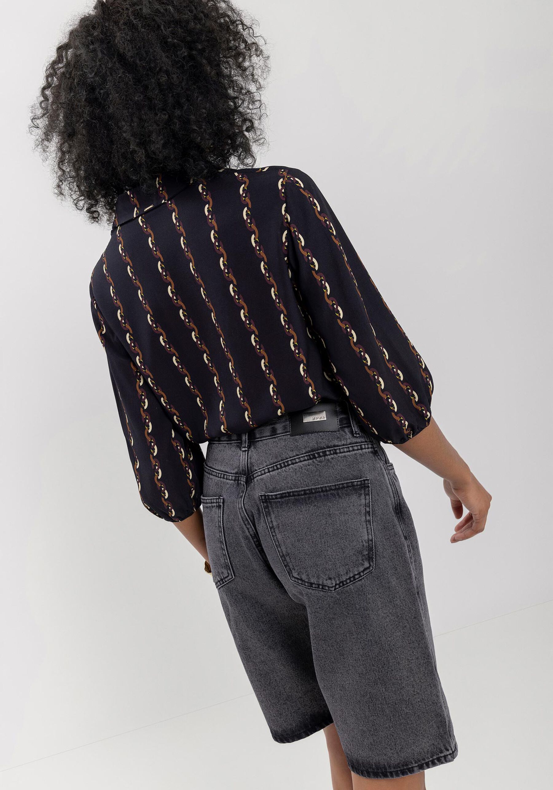 Bermuda Jeans Jorts Estonada Com Bolsos E Cintura Alta, . Bermuda Jeans Jorts Estonada Com Bolsos E Cintura Alta, , large.