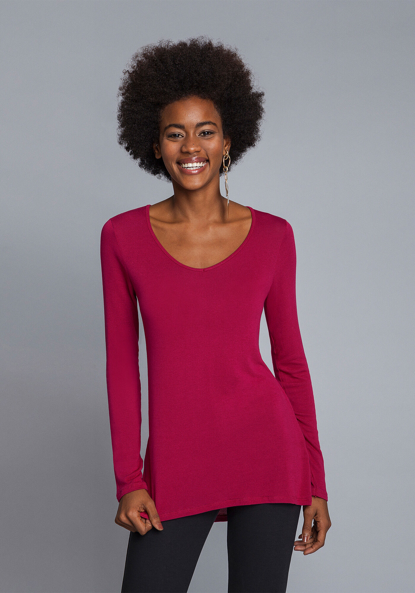 Blusa Manga Longa B&aacute;sica, , large.