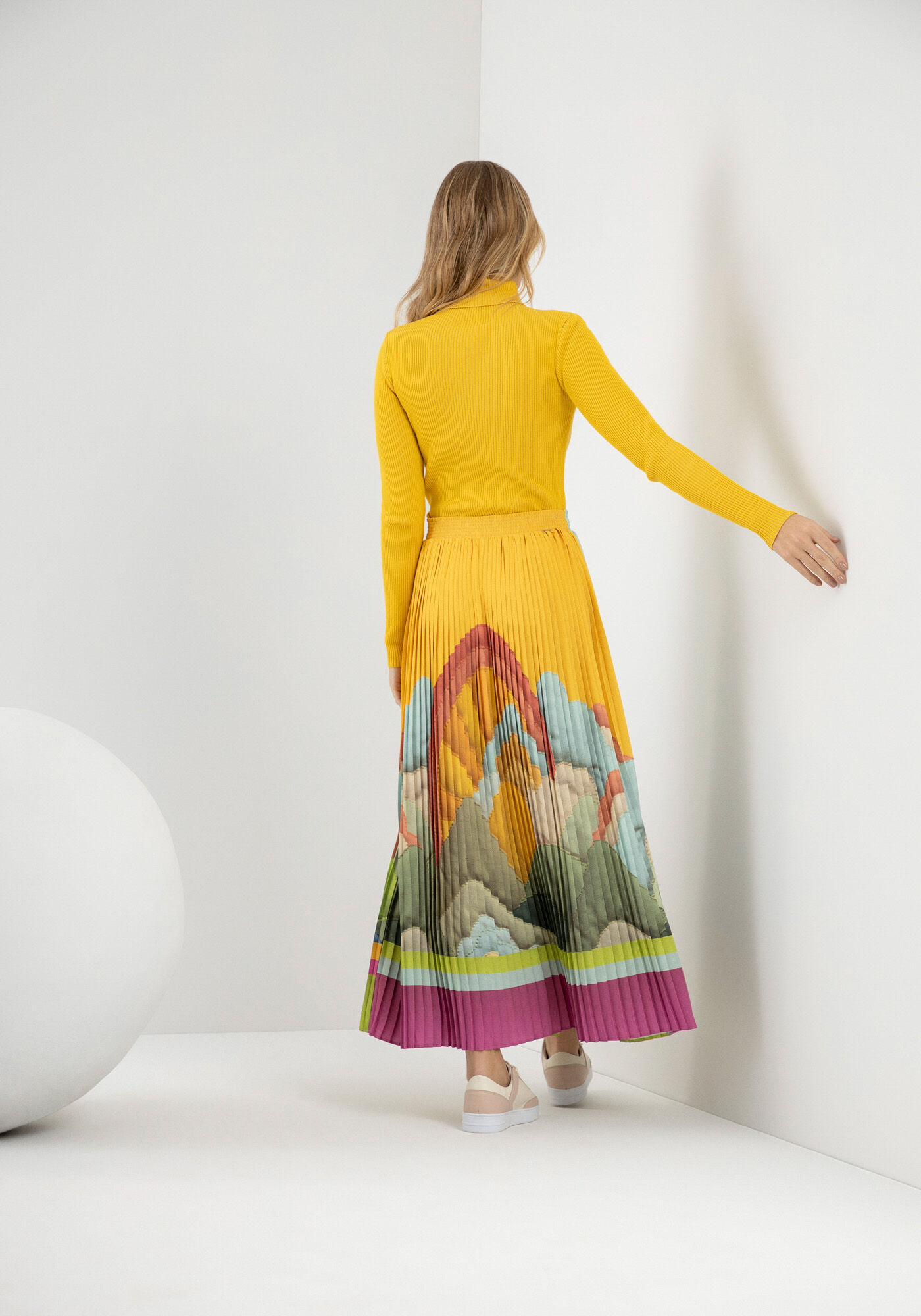 Blusa Manga Longa em Tric&ocirc; com Gola Alta, , large.