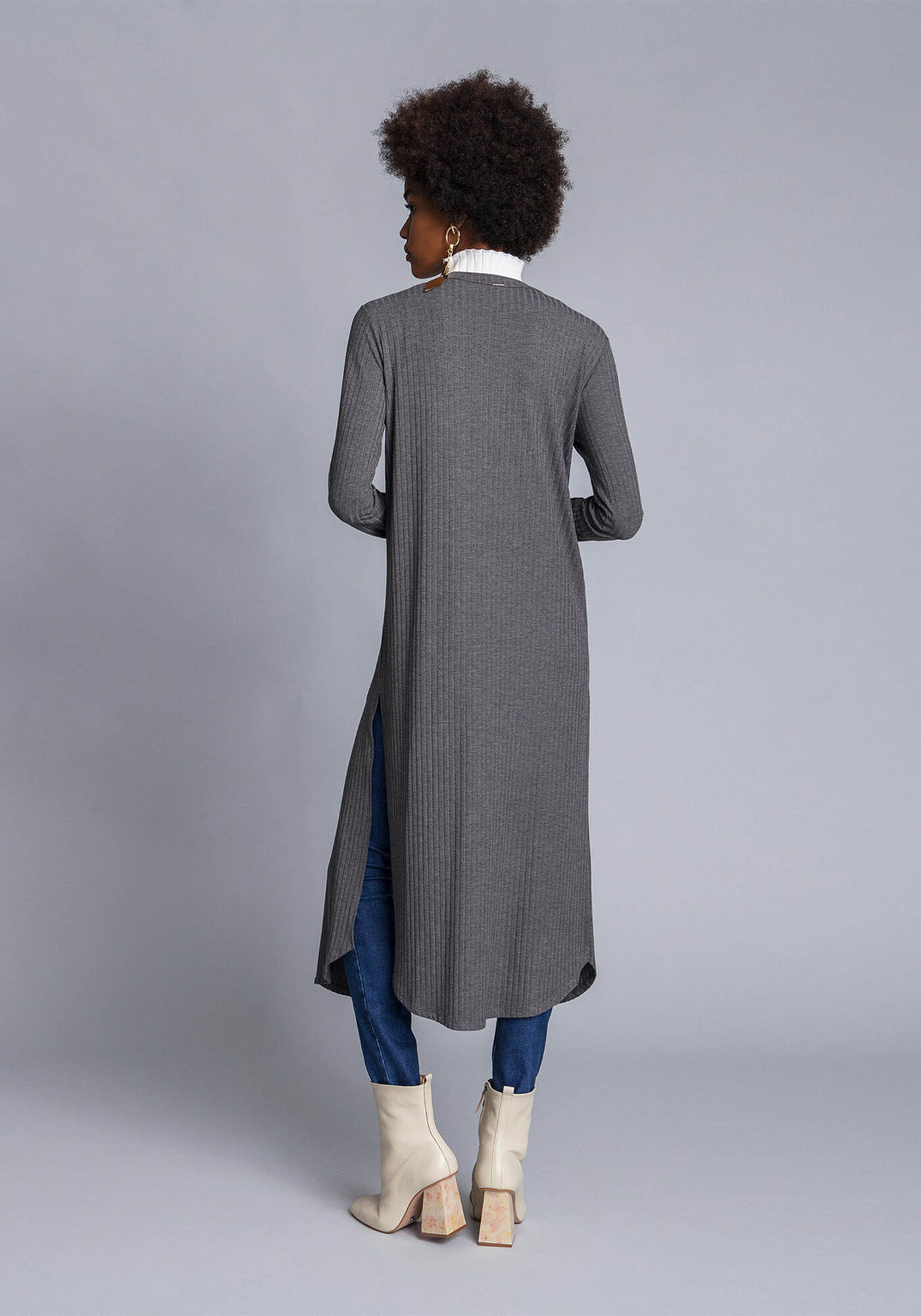 Cardigan Longo Manga Longa, , large.