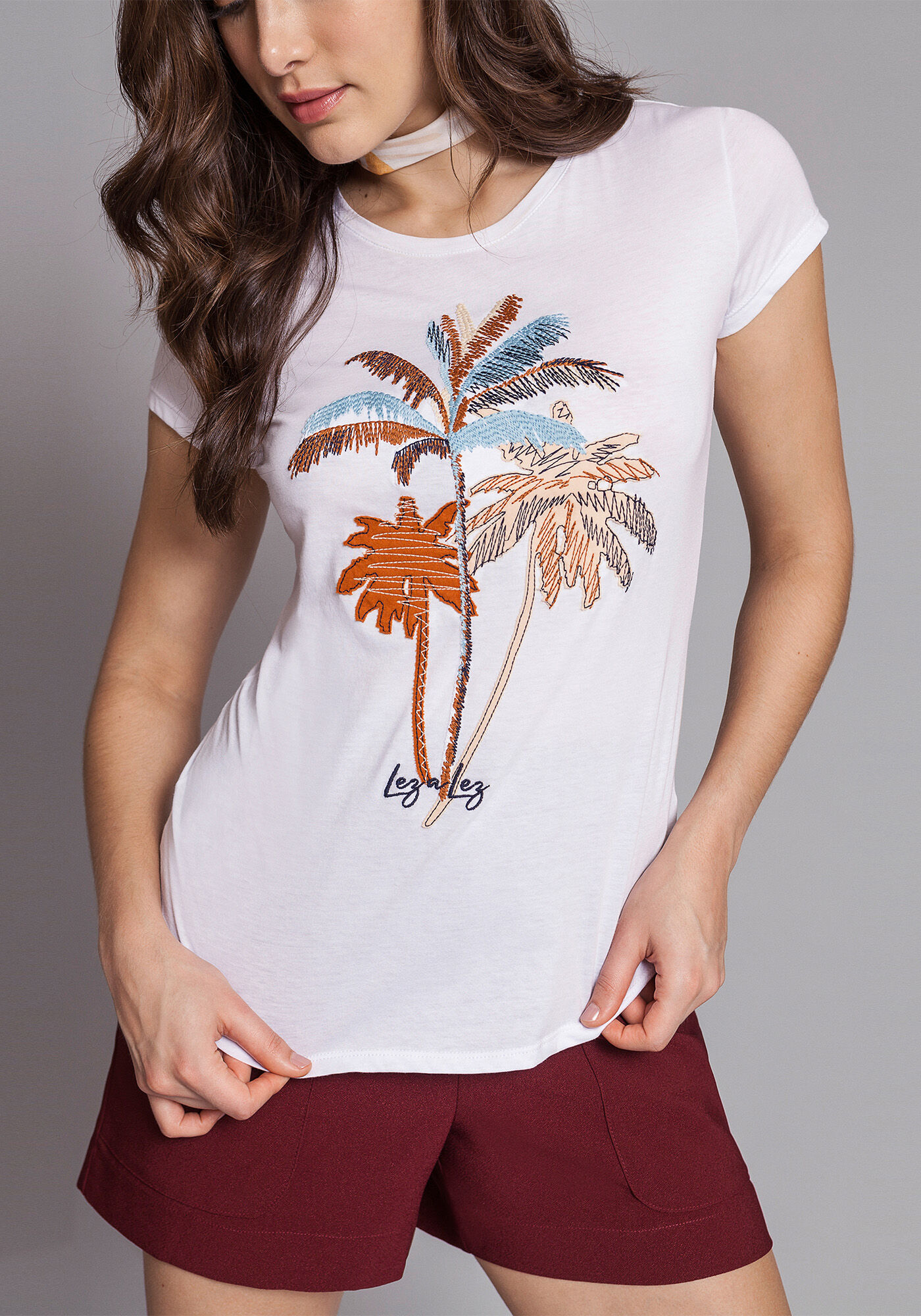 Blusa Estampada com Faixa, , large.