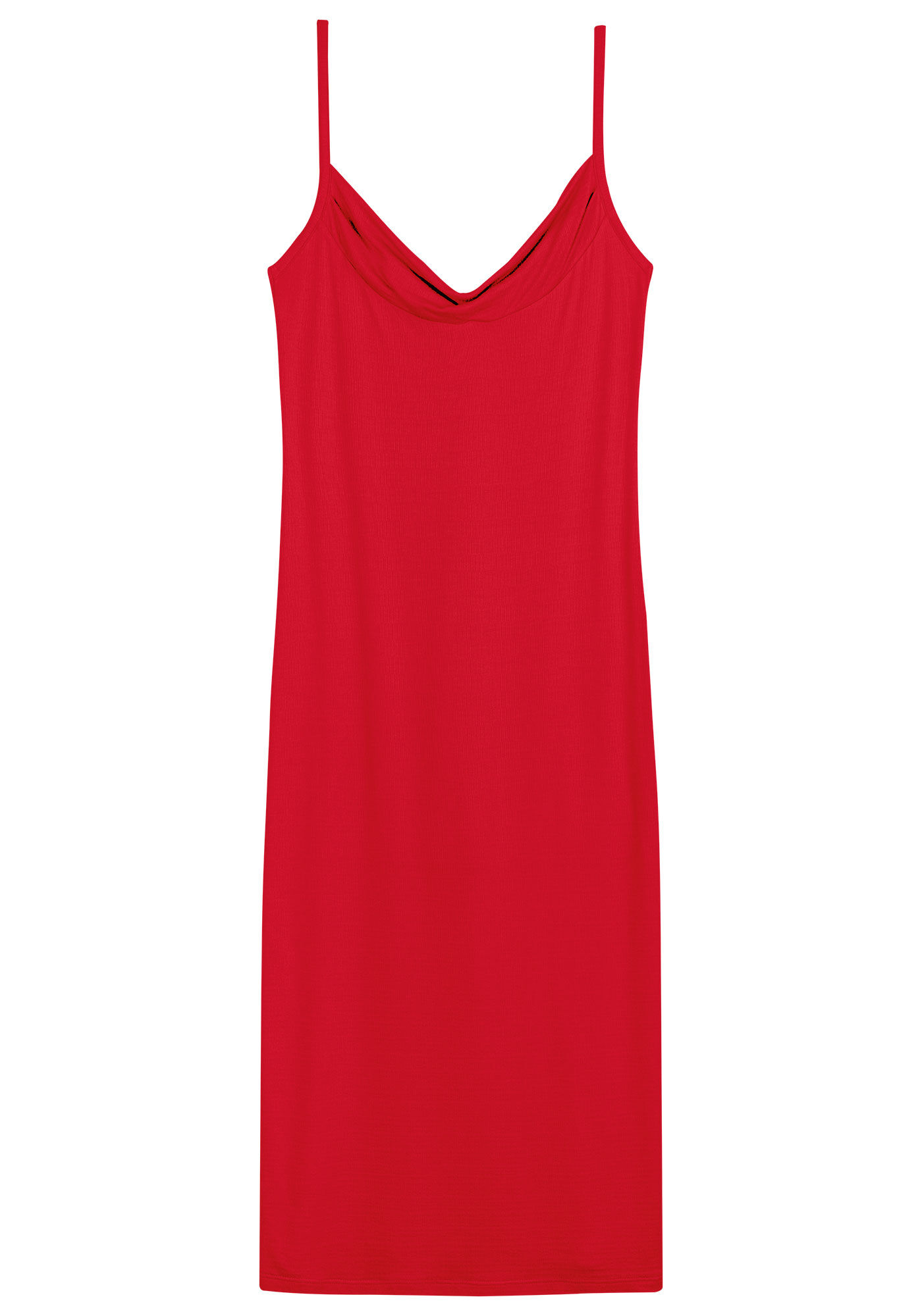 Vestido Midi Justo com Decote Degag&ecirc;, , large.