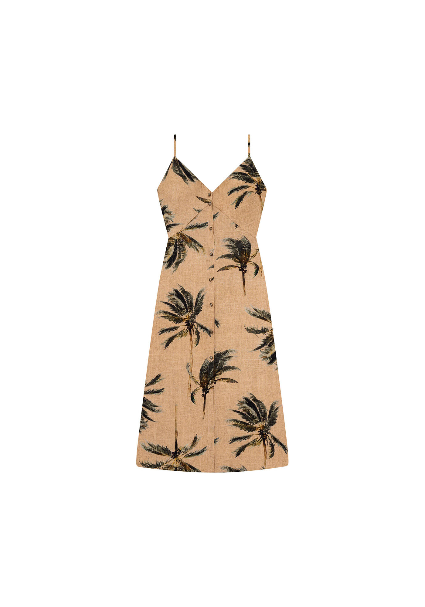 Vestido com Al&ccedil;as M&iacute;di Bot&otilde;es Echo, , large.