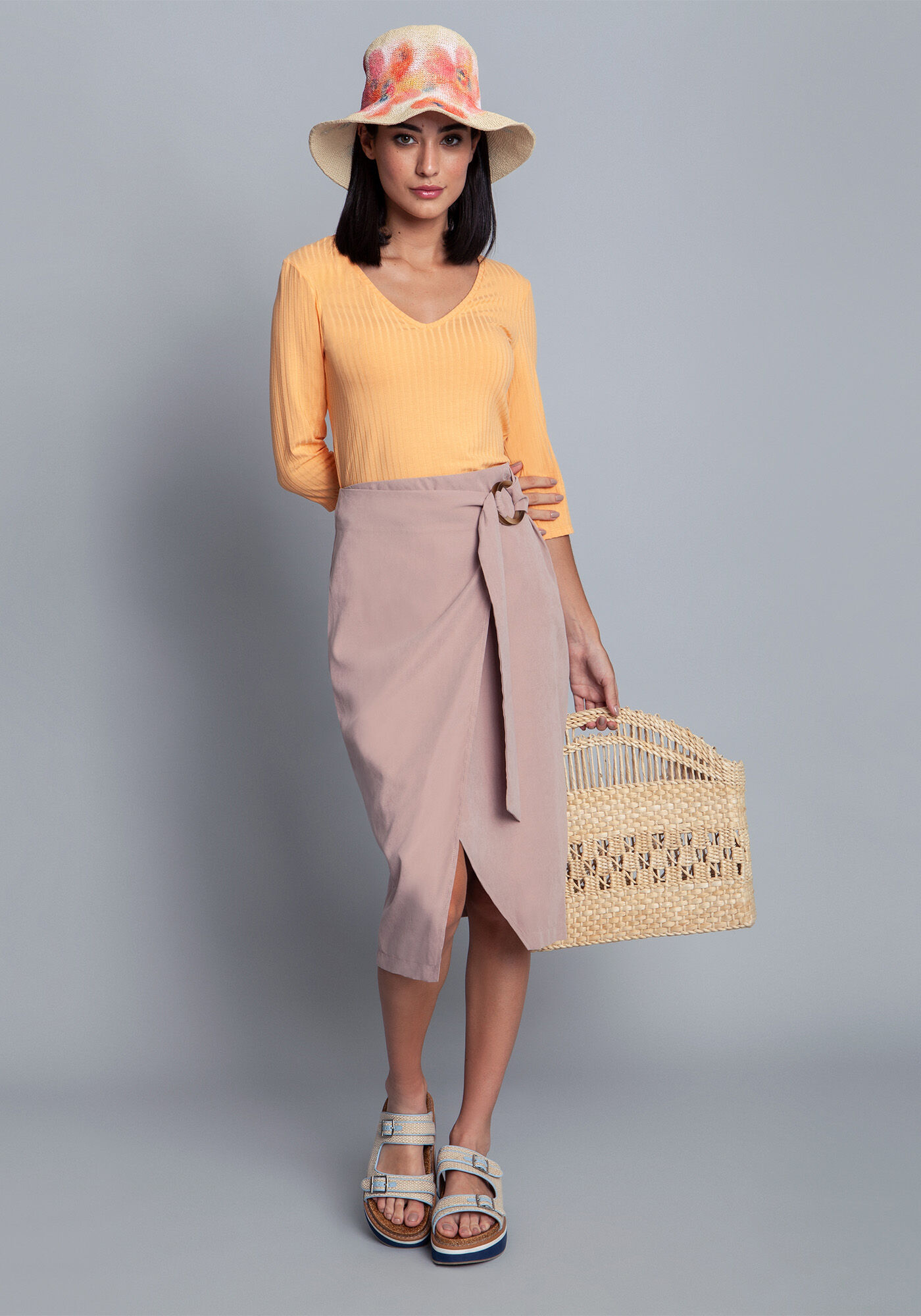 Blusa Malha Canelado Tracy, , large.