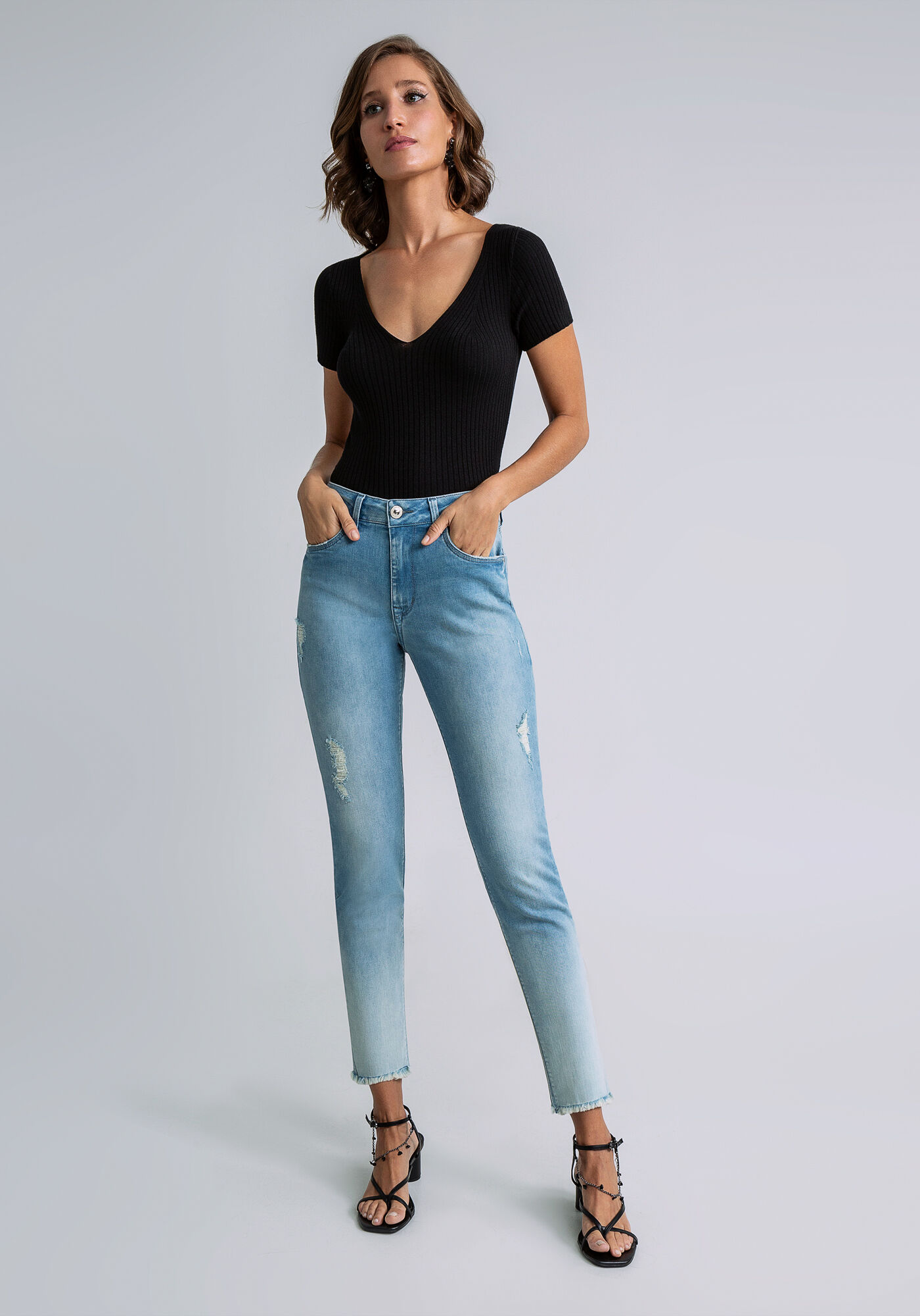 Blue sinner clean distressed skinny hot sale jeans