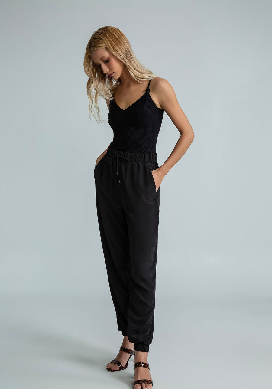 Body com Alças Detalhe Aviamento, PRETO. Body com Alças Detalhe Aviamento, PRETO, large.