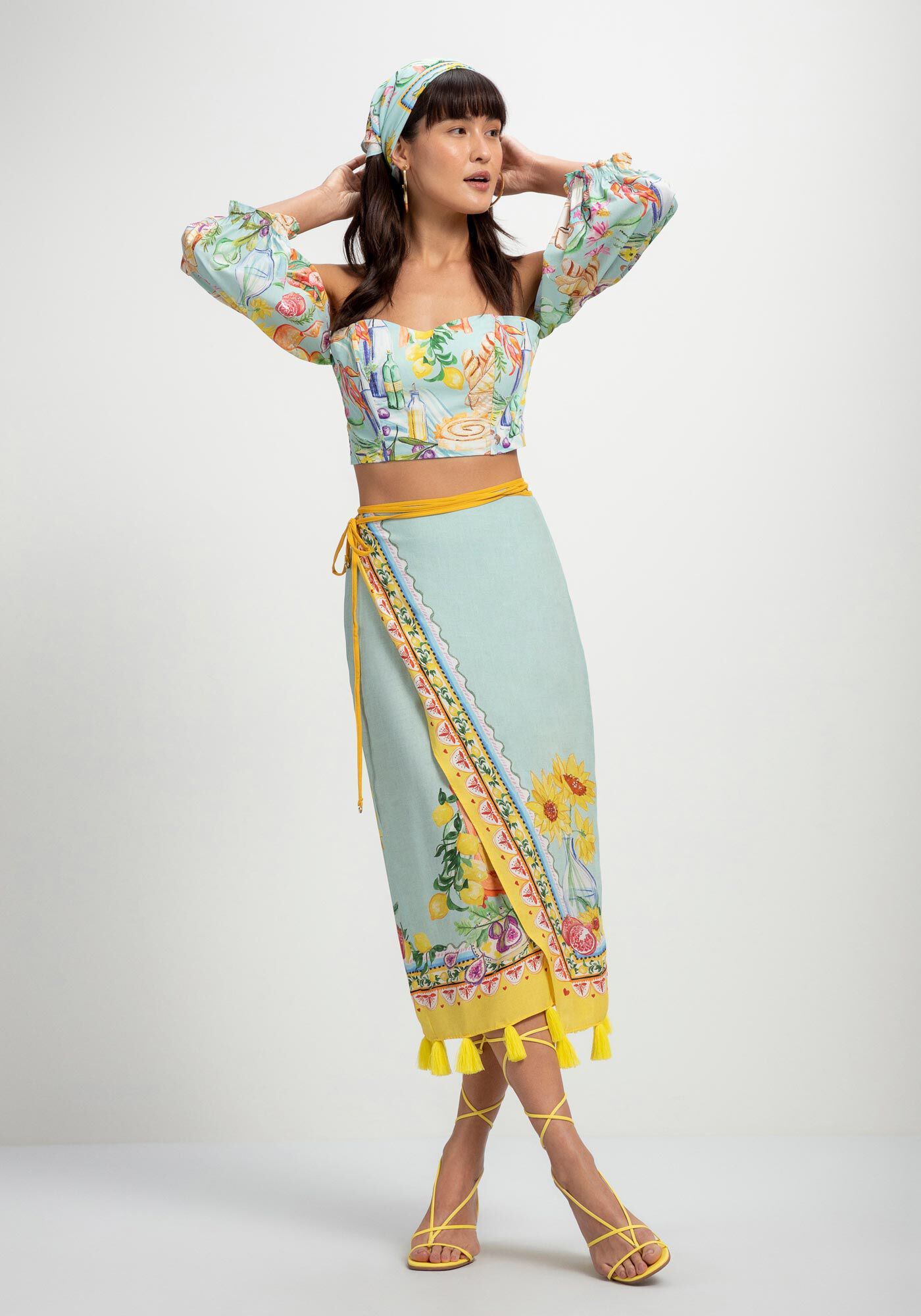 Blusa em Tricoline e Manga Bufante Remov&iacute;vel, DESAYUNO, large.