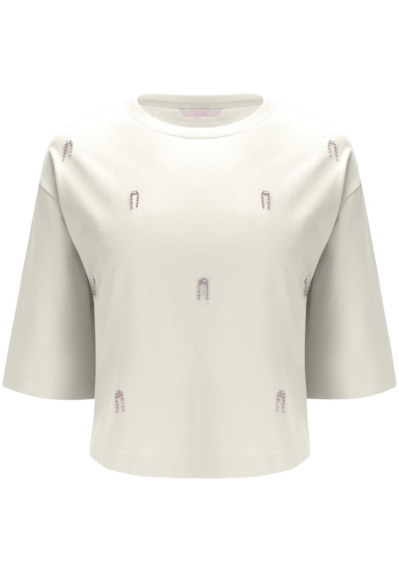 T-shirt Curta Presente&aacute;velMalha Prime com Strass, , large.