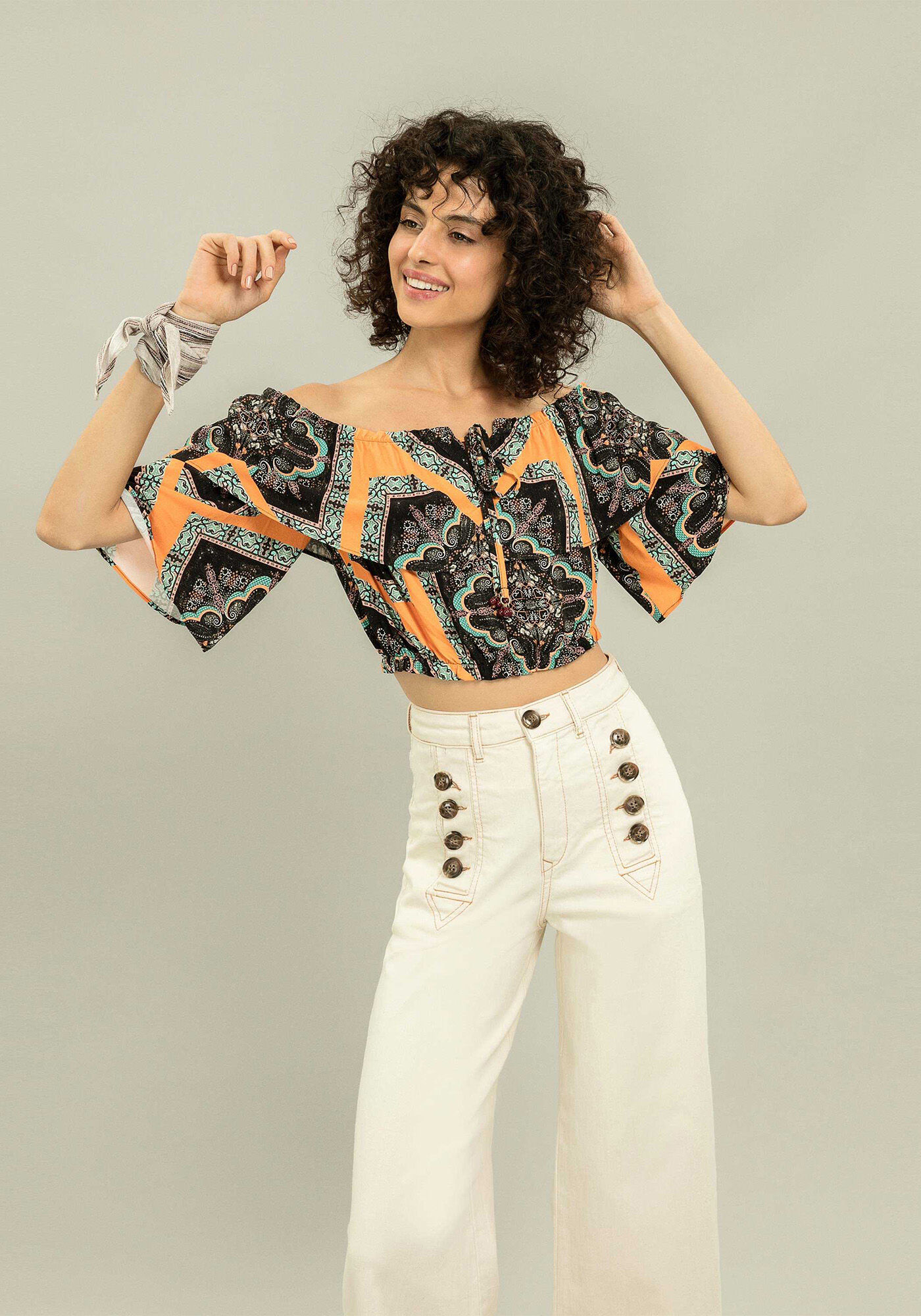Blusa Ombro a Ombro Cropped, , large.