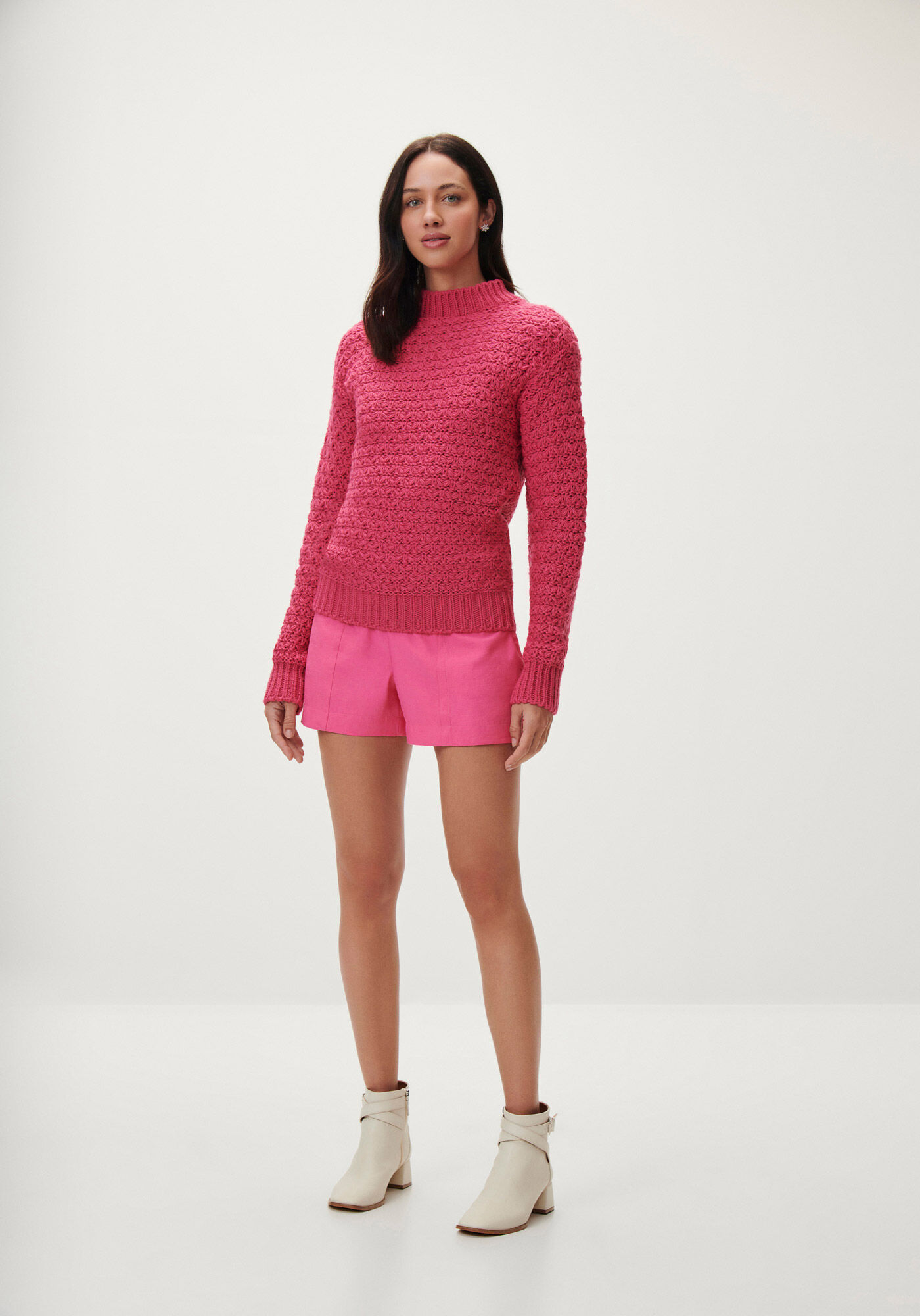 Shorts Alfaiataria Cintura Alta Super Curto, , large.