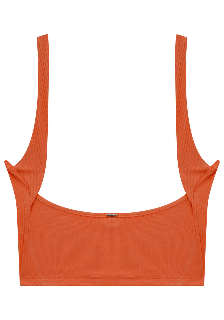 Blusa Cropped Canelada com Recorte Costas, . Blusa Cropped Canelada com Recorte Costas, , large.