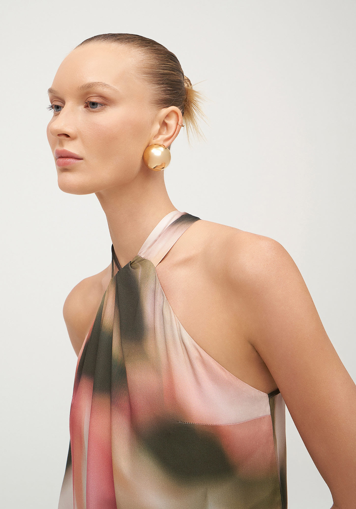 Blusa Halter Neck em Viscose, , large.