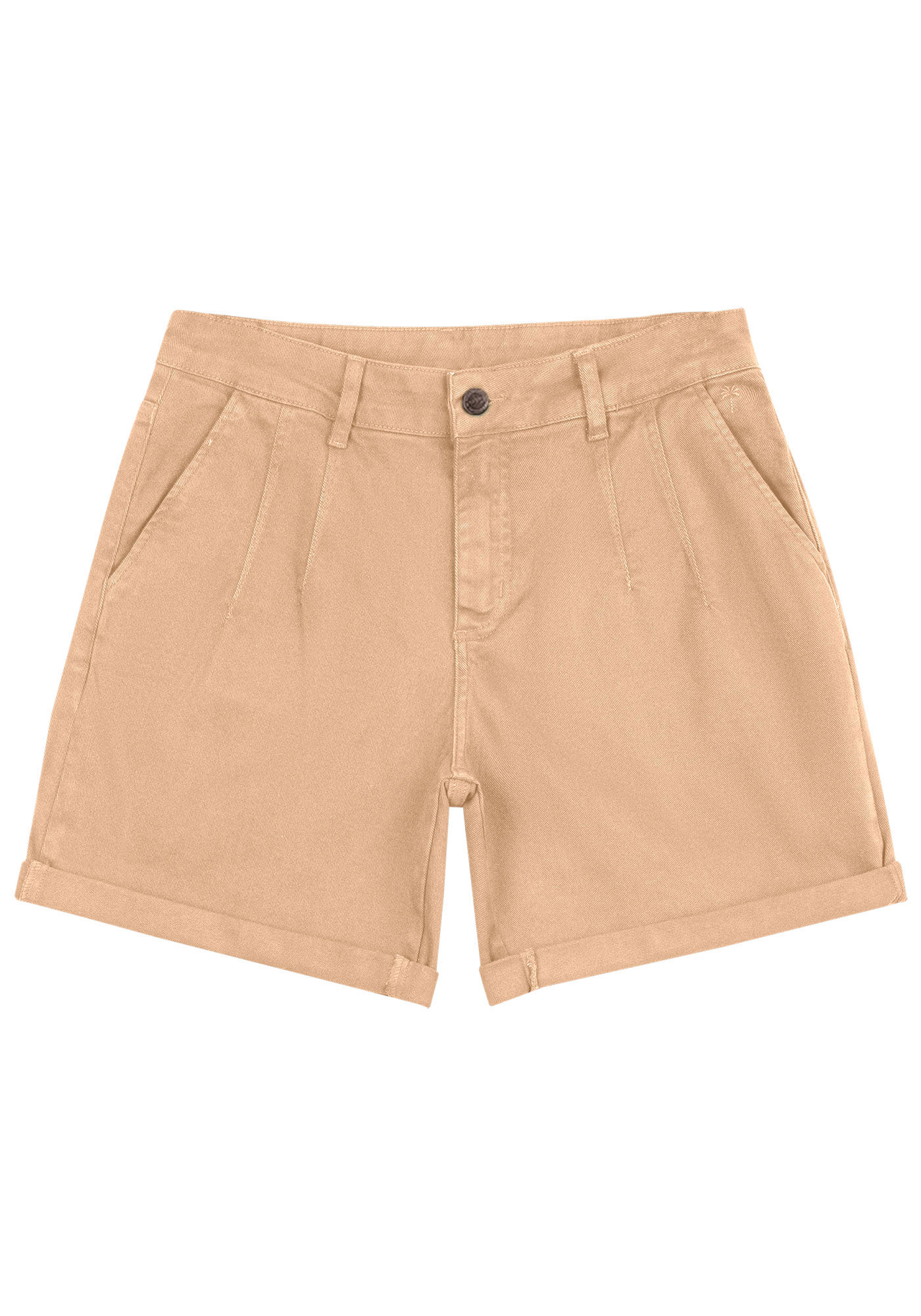 Bermuda Sarja Boyfriend Alfaiataria, BEGE CHAMONIX, large.