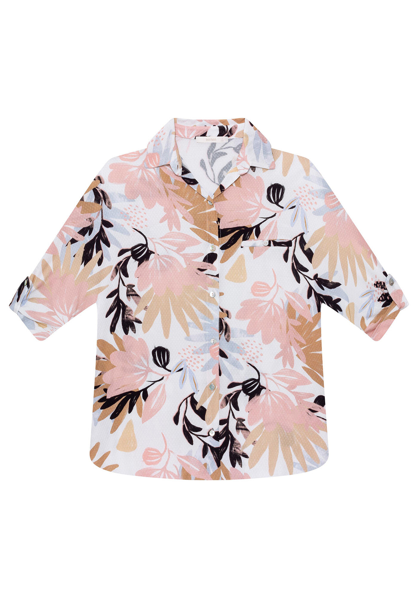 Camisa Manga 3/4 Estampa, , large.